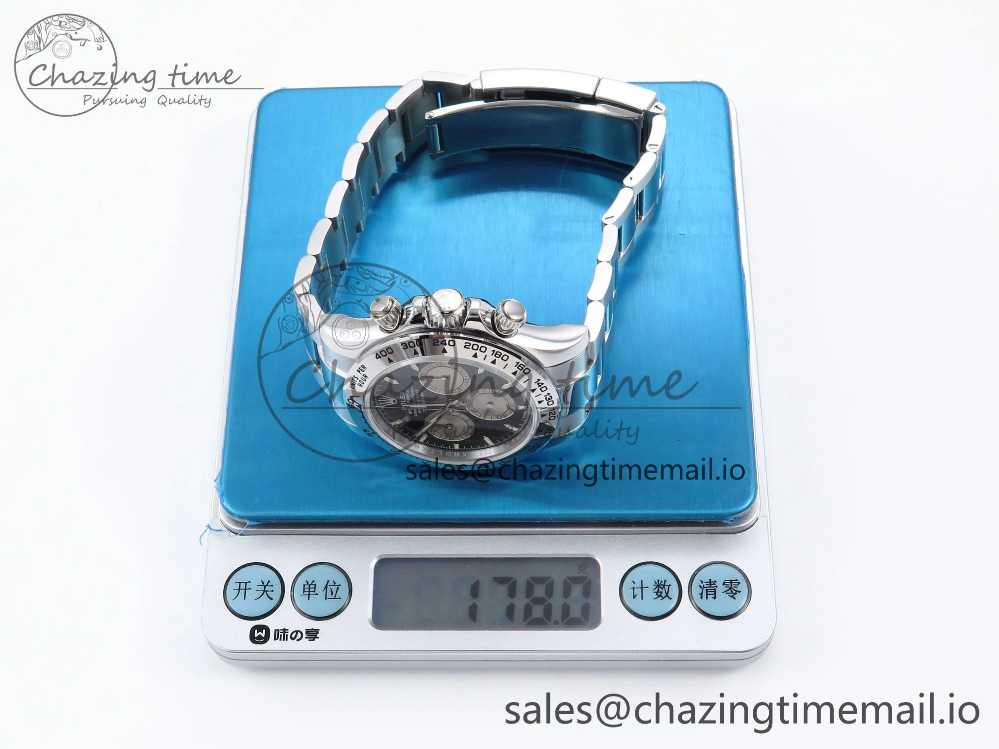 Daytona 126509 QF 1:1 Best Edition Black Silver Dial on SS Bracelet SH4131 V6 (Gain Weight）