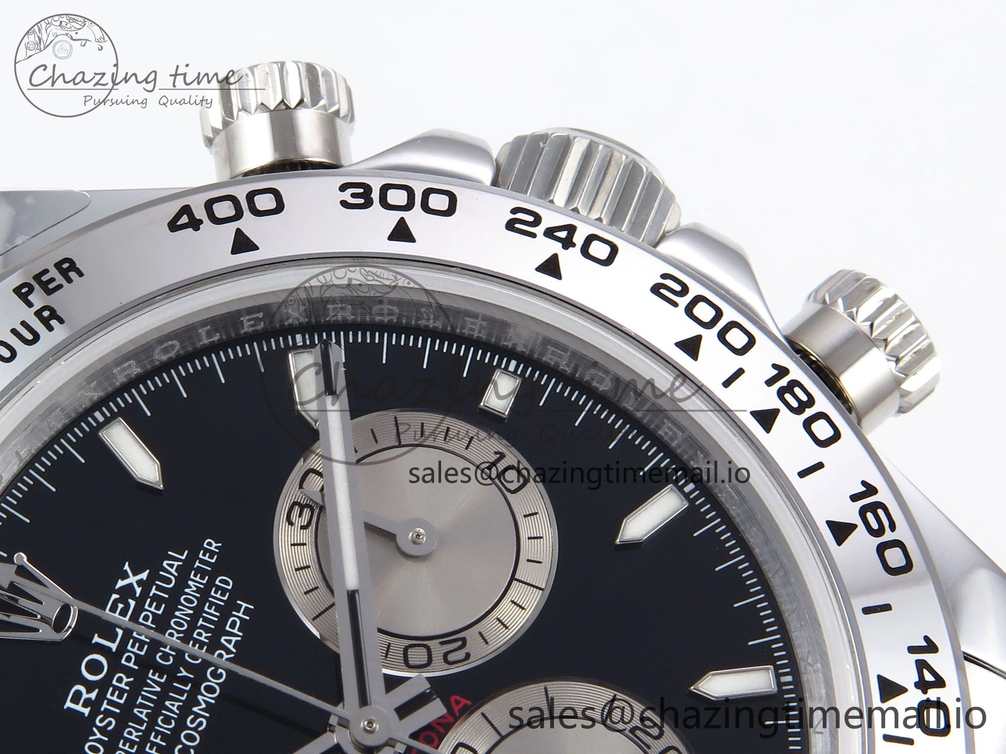 Daytona 126509 QF 1:1 Best Edition Black Silver Dial on SS Bracelet SH4131 V6 (Gain Weight）