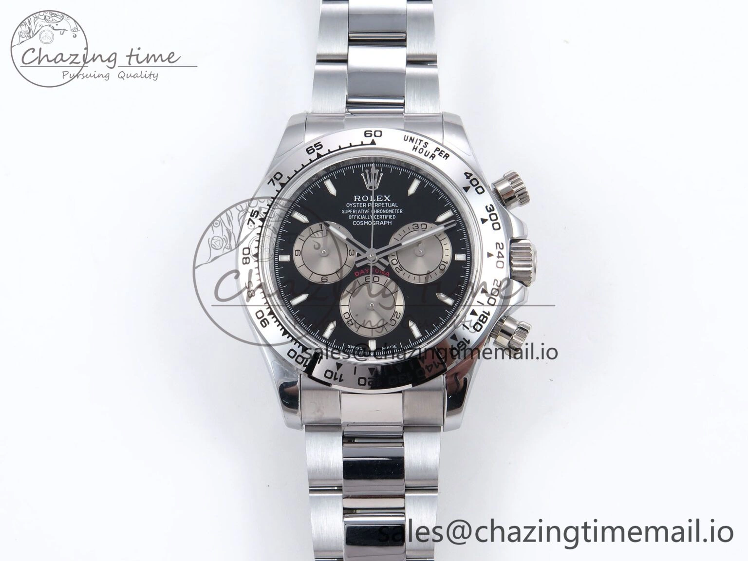 Daytona 126509 QF 1:1 Best Edition Black Silver Dial on SS Bracelet SH4131 V6 (Gain Weight）