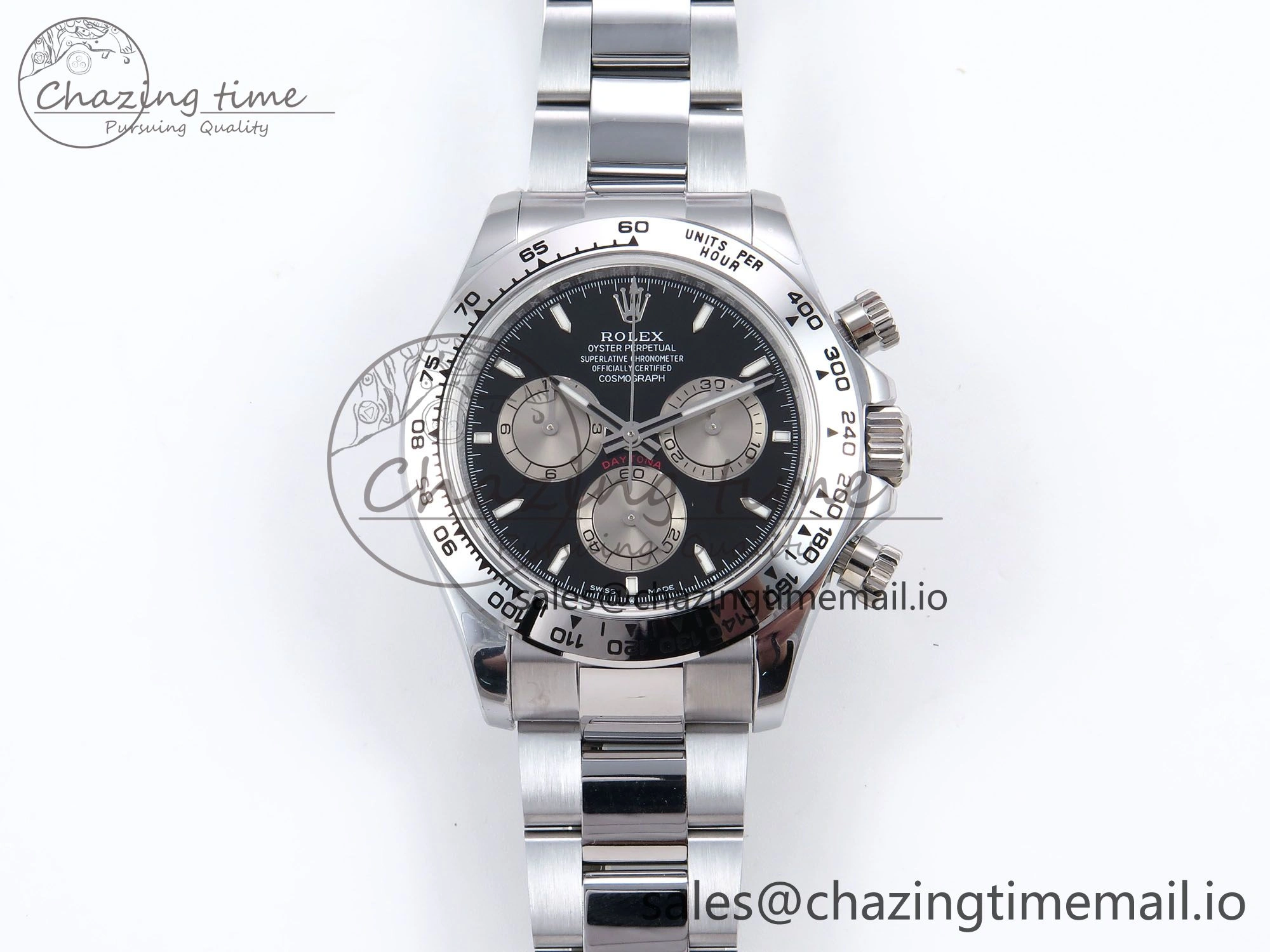 Daytona 126509 QF 1:1 Best Edition Black Silver Dial on SS Bracelet SH4131 V6 (Gain Weight）