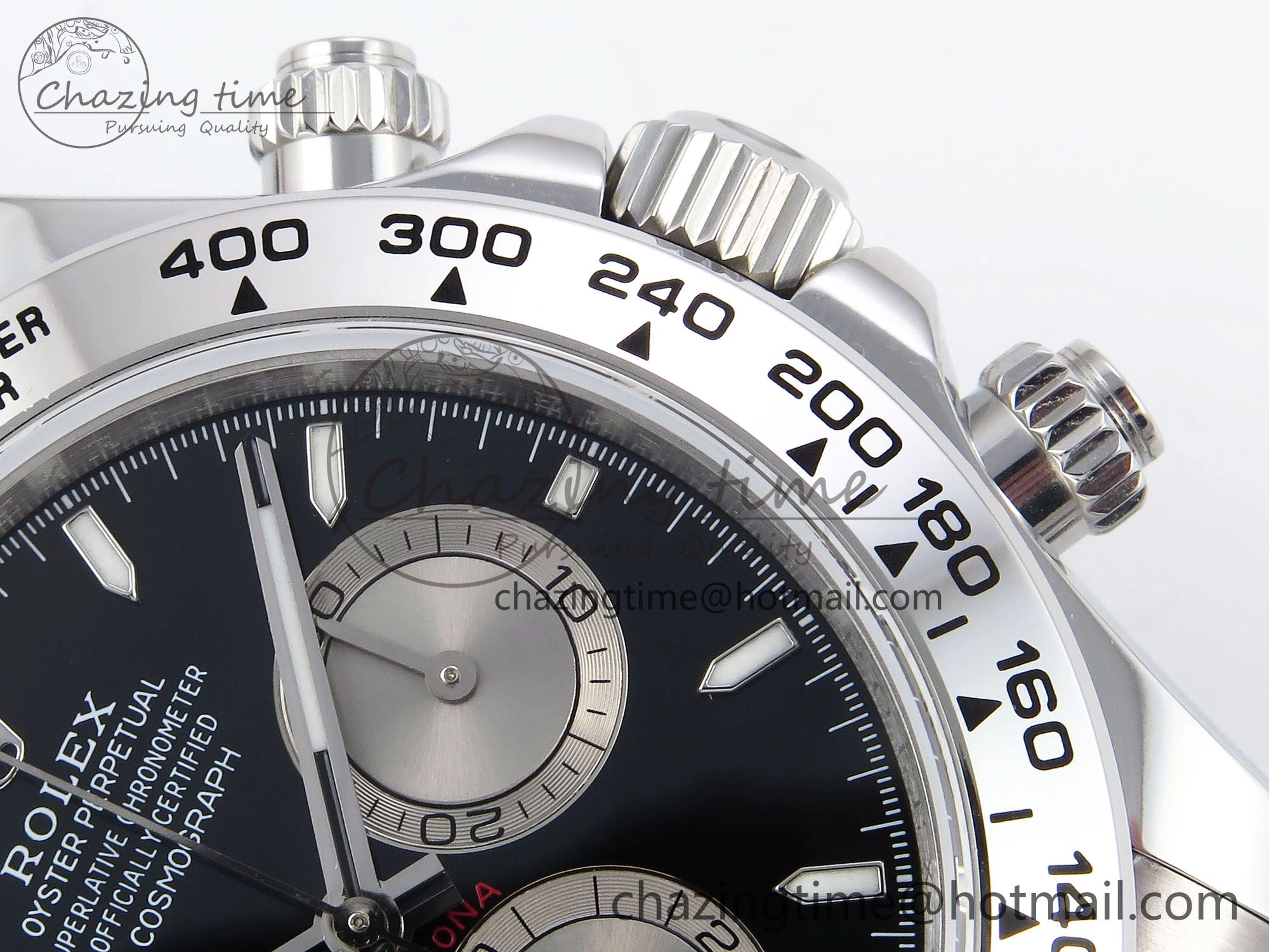 Daytona 126509 QF 1:1 Best Edition Black Silver Dial on SS Braclet SH4131 V5