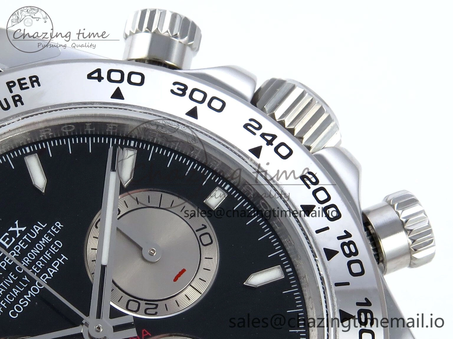 Daytona 126509 QF 1:1 Best Edition Black Silver Dial on SS Braclet SH4131 V5