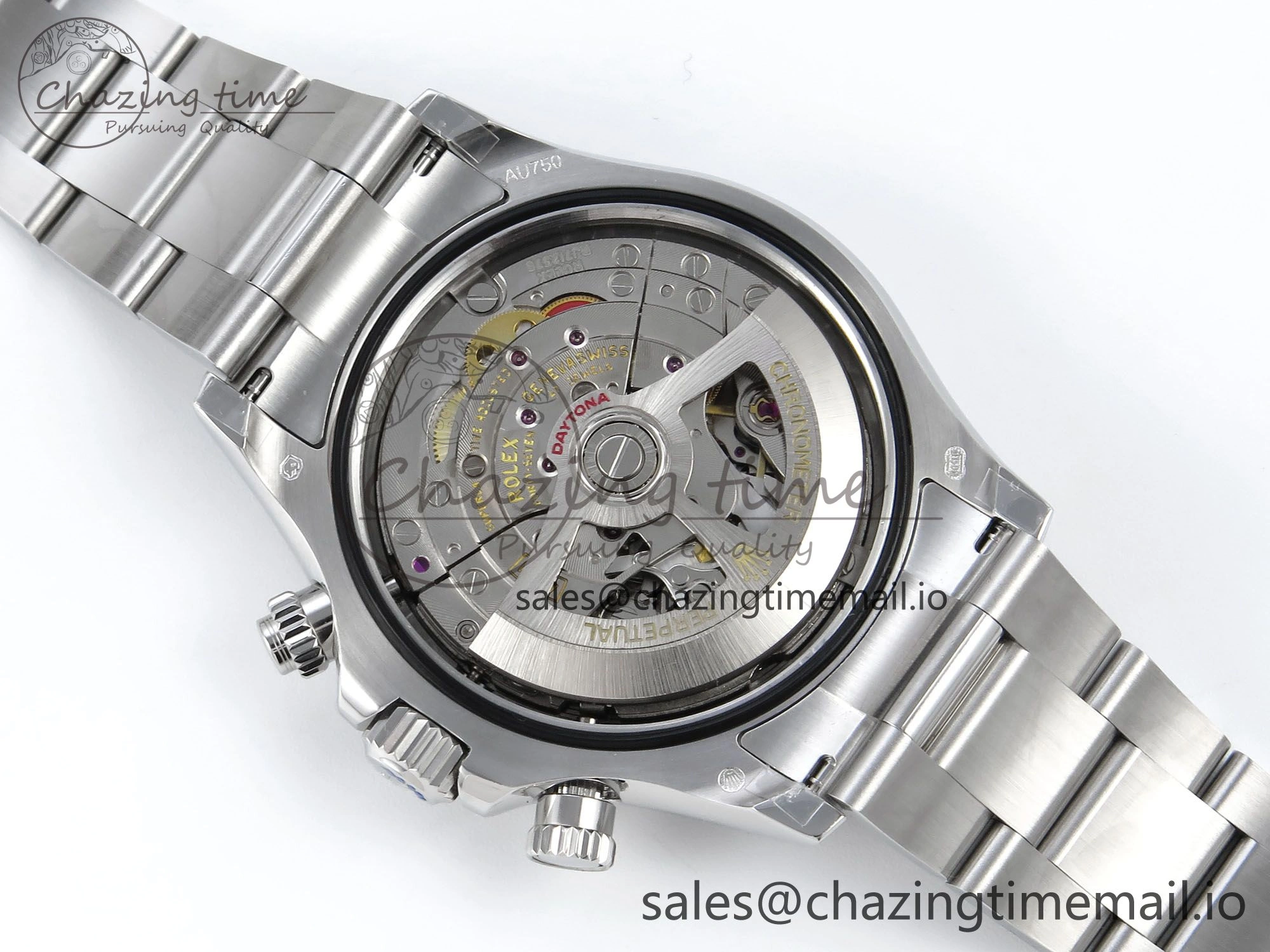Daytona 126509 QF 1:1 Best Edition Black Silver Diamonds Dial on SS Braclet SH4131 V5