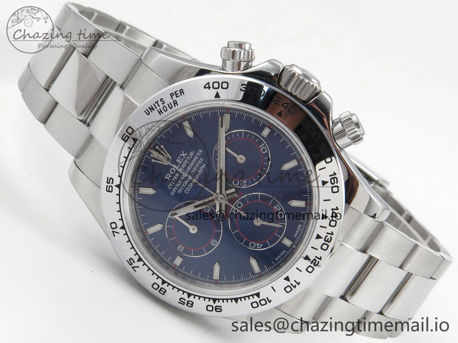 Daytona 126509 QF 1:1 Best Edition Blue Dial Stick Markers On SS Bracelet SH4131 V6（Gain Weight）