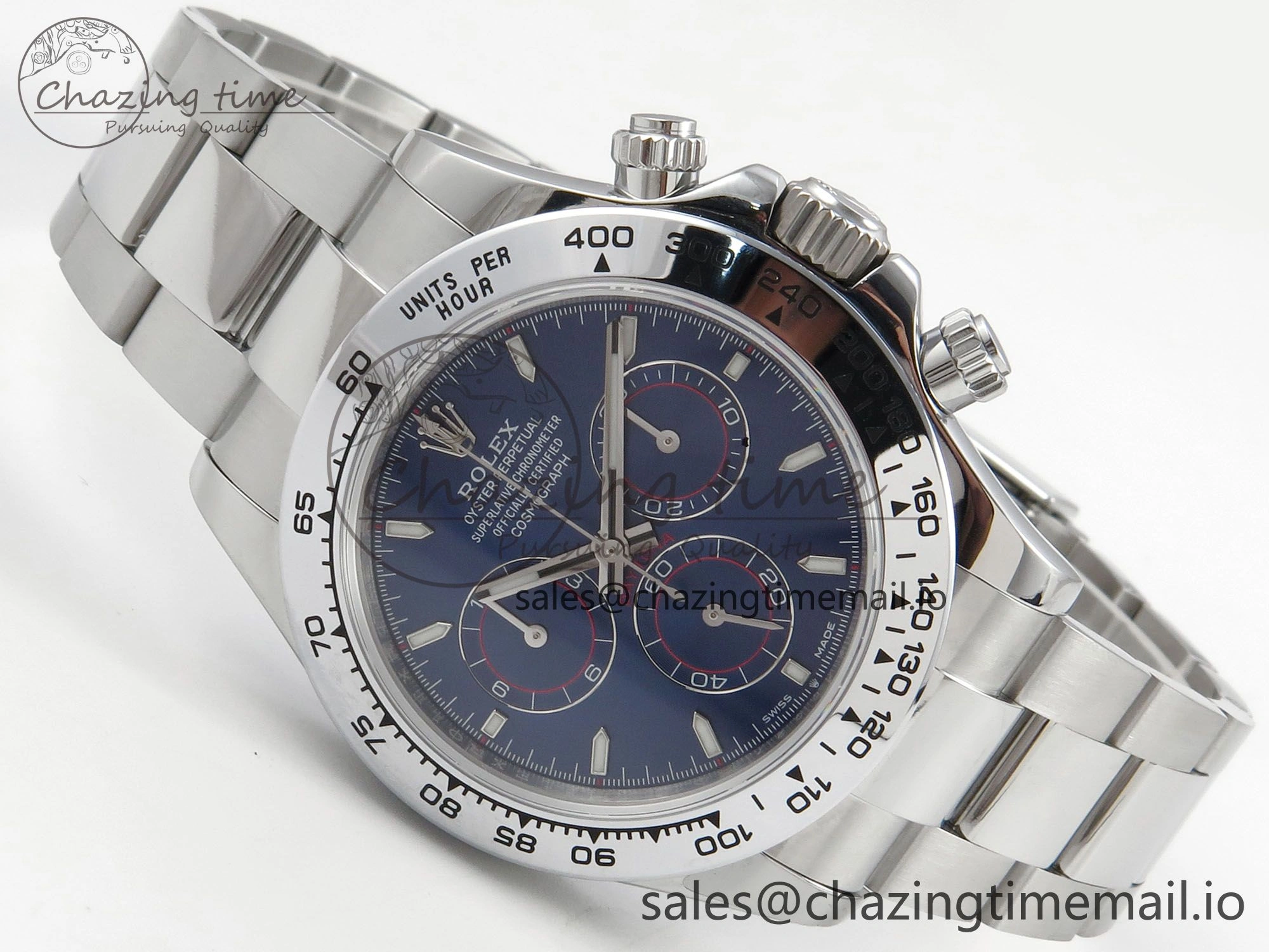 Daytona 126509 QF 1:1 Best Edition Blue Dial Stick Markers On SS Bracelet SH4131 V6（Gain Weight）