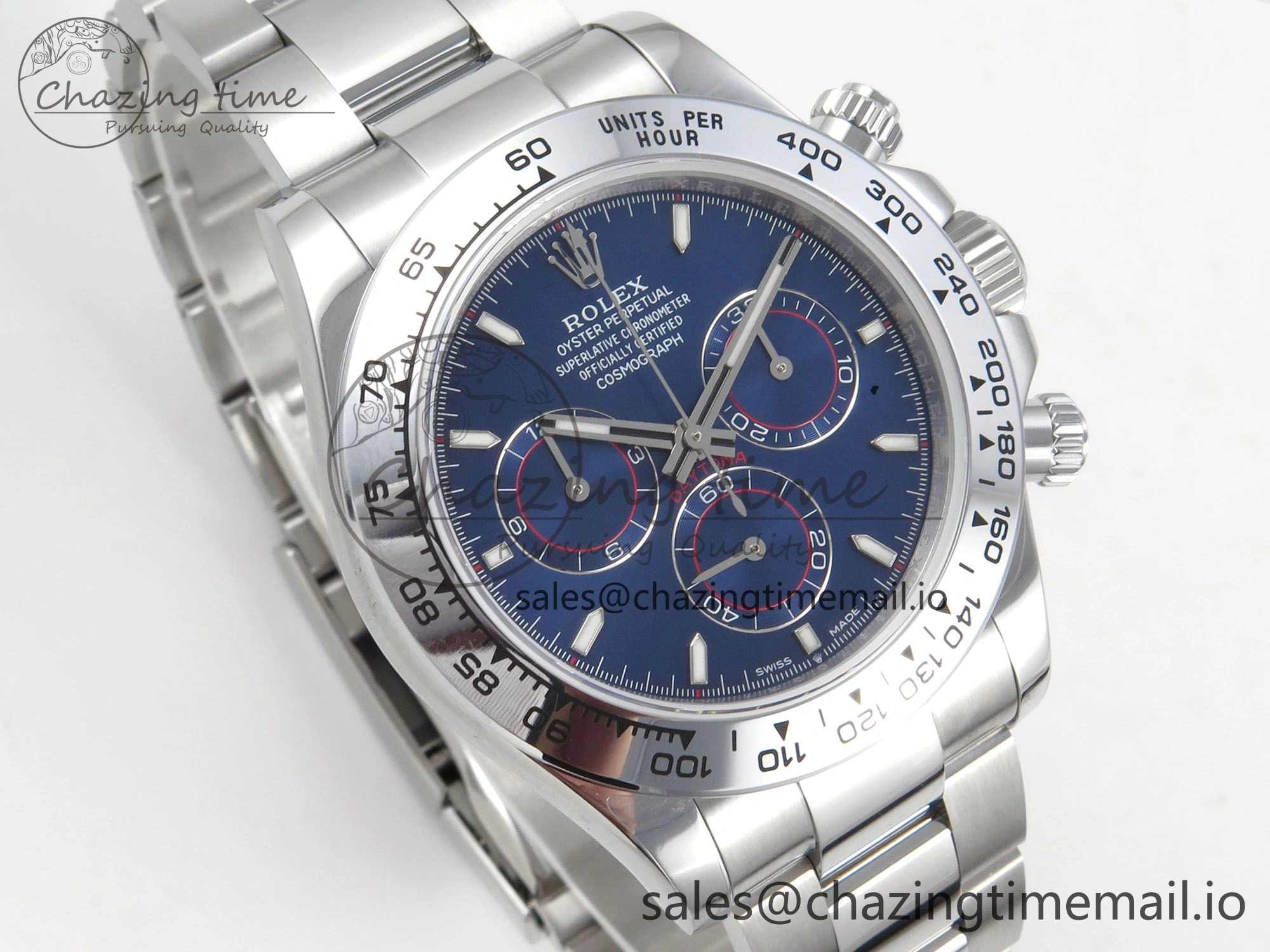 Daytona 126509 QF 1:1 Best Edition Blue Dial Stick Markers On SS Bracelet SH4131 V6（Gain Weight）