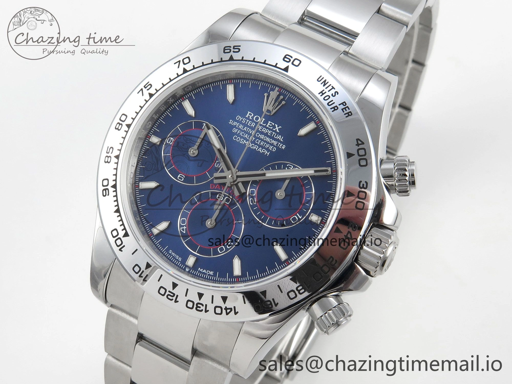 Daytona 126509 QF 1:1 Best Edition Blue Dial Stick Markers On SS Bracelet SH4131 V6（Gain Weight）