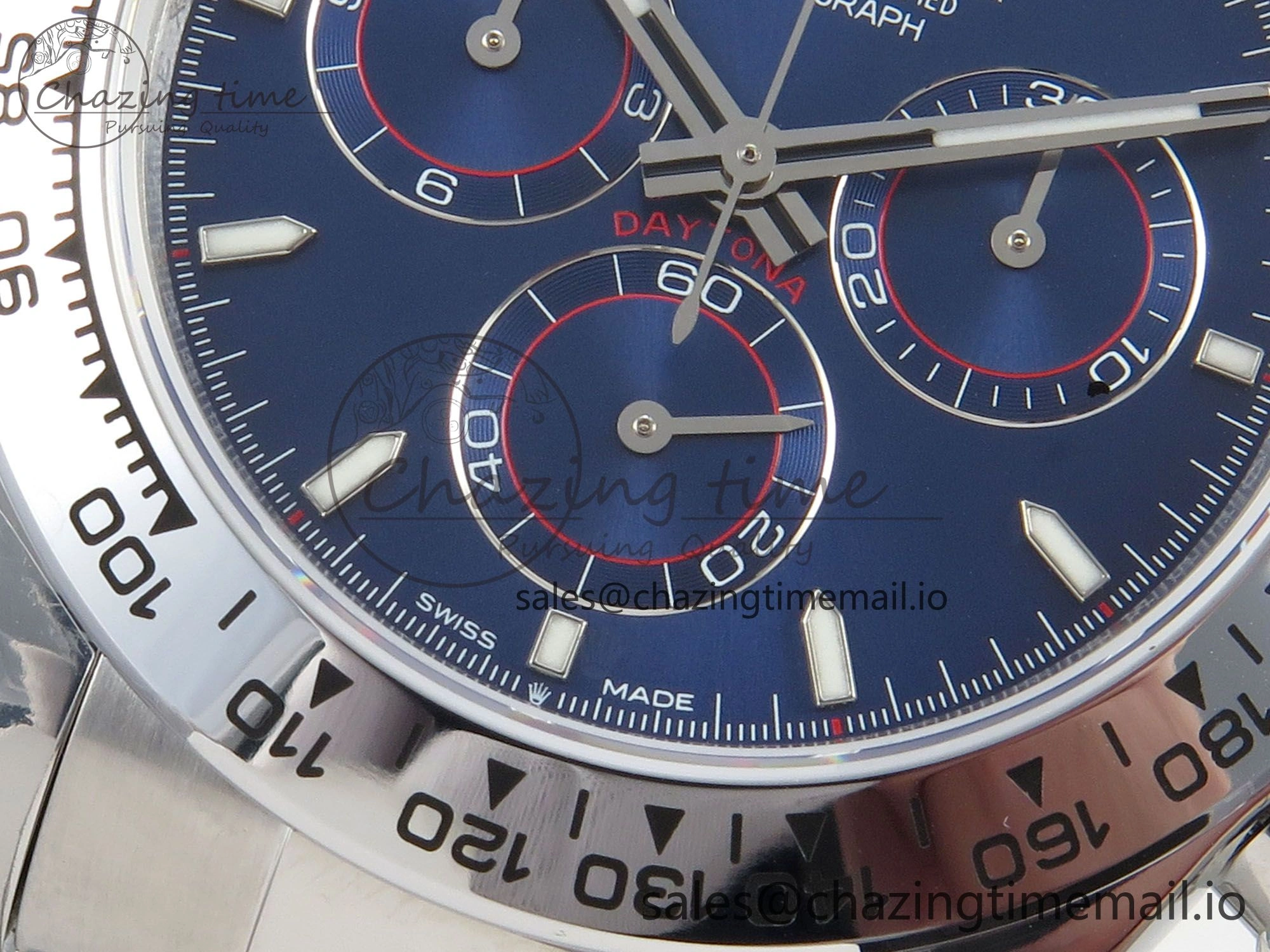 Daytona 126509 QF 1:1 Best Edition Blue Dial Stick Markers On SS Bracelet SH4131 V6（Gain Weight）