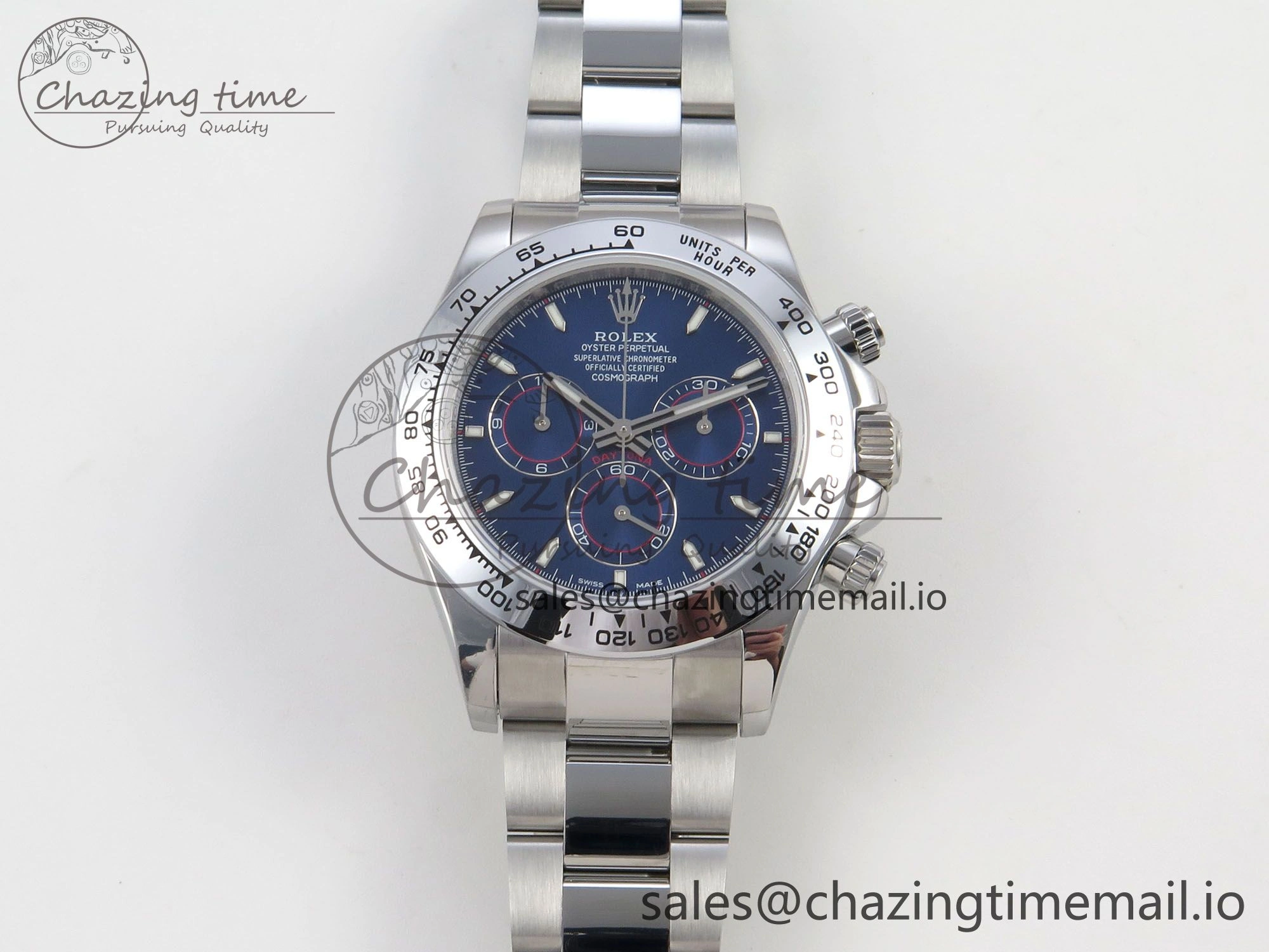 Daytona 126509 QF 1:1 Best Edition Blue Dial Stick Markers On SS Bracelet SH4131 V6（Gain Weight）