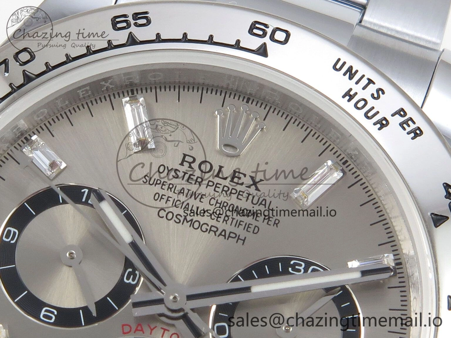 Daytona 126509 QF 1:1 Best Edition Gray Dia Crystal Marker on SS Bracelet SH4131 V6 (Gain Weight)