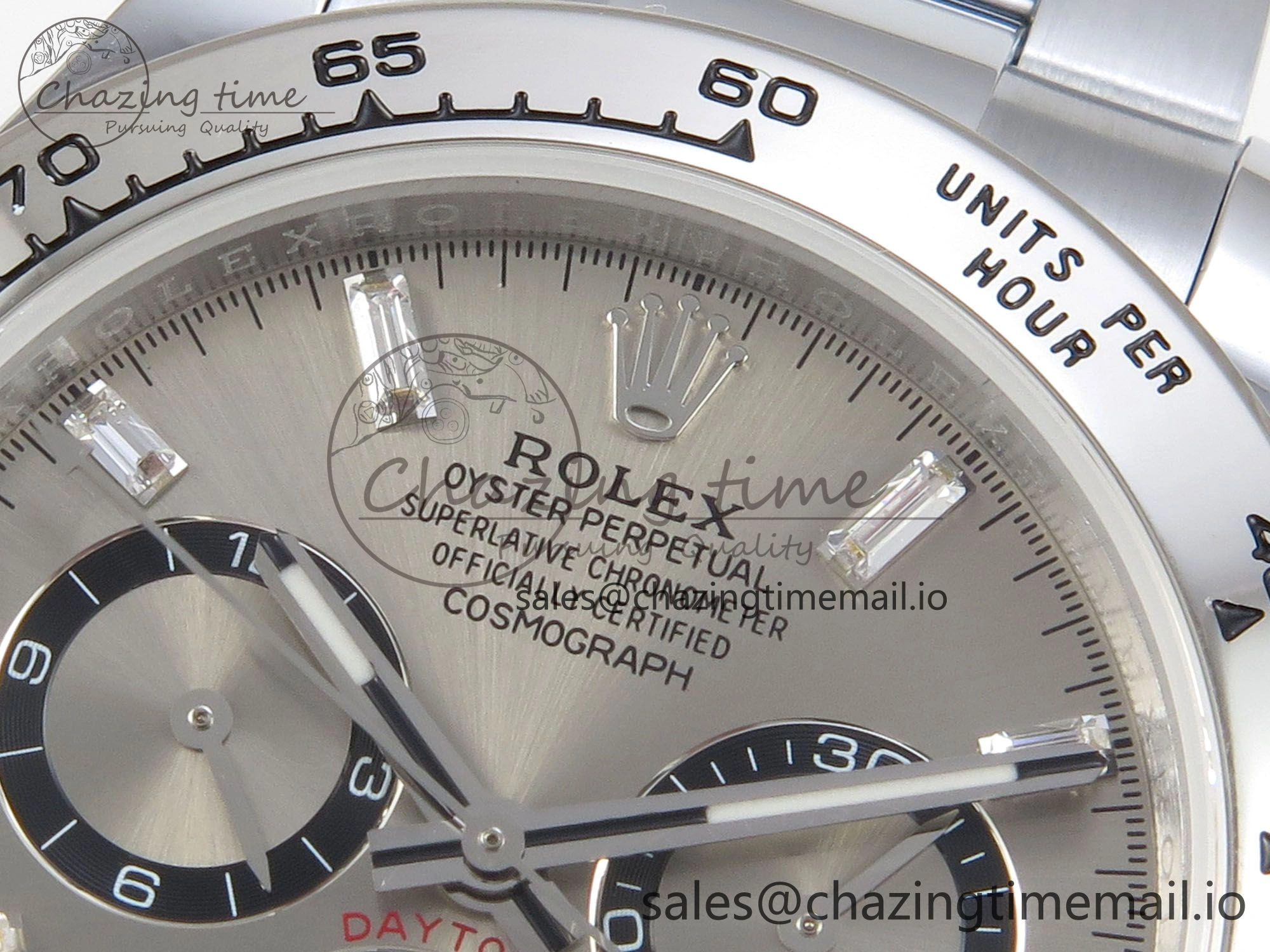 Daytona 126509 QF 1:1 Best Edition Gray Dia Crystal Marker on SS Bracelet SH4131 V6 (Gain Weight)