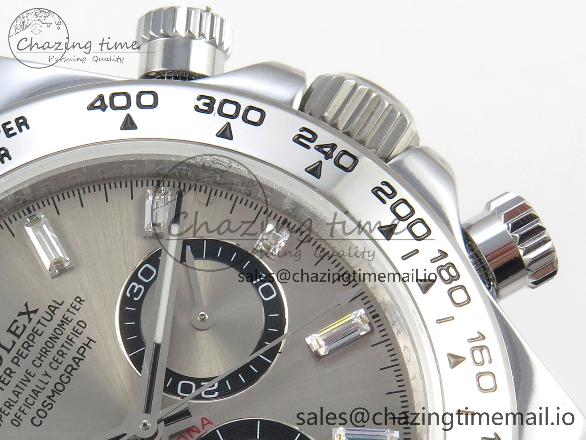 Daytona 126509 QF 1:1 Best Edition Gray Dia Crystal Marker on SS Bracelet SH4131 V6 (Gain Weight)