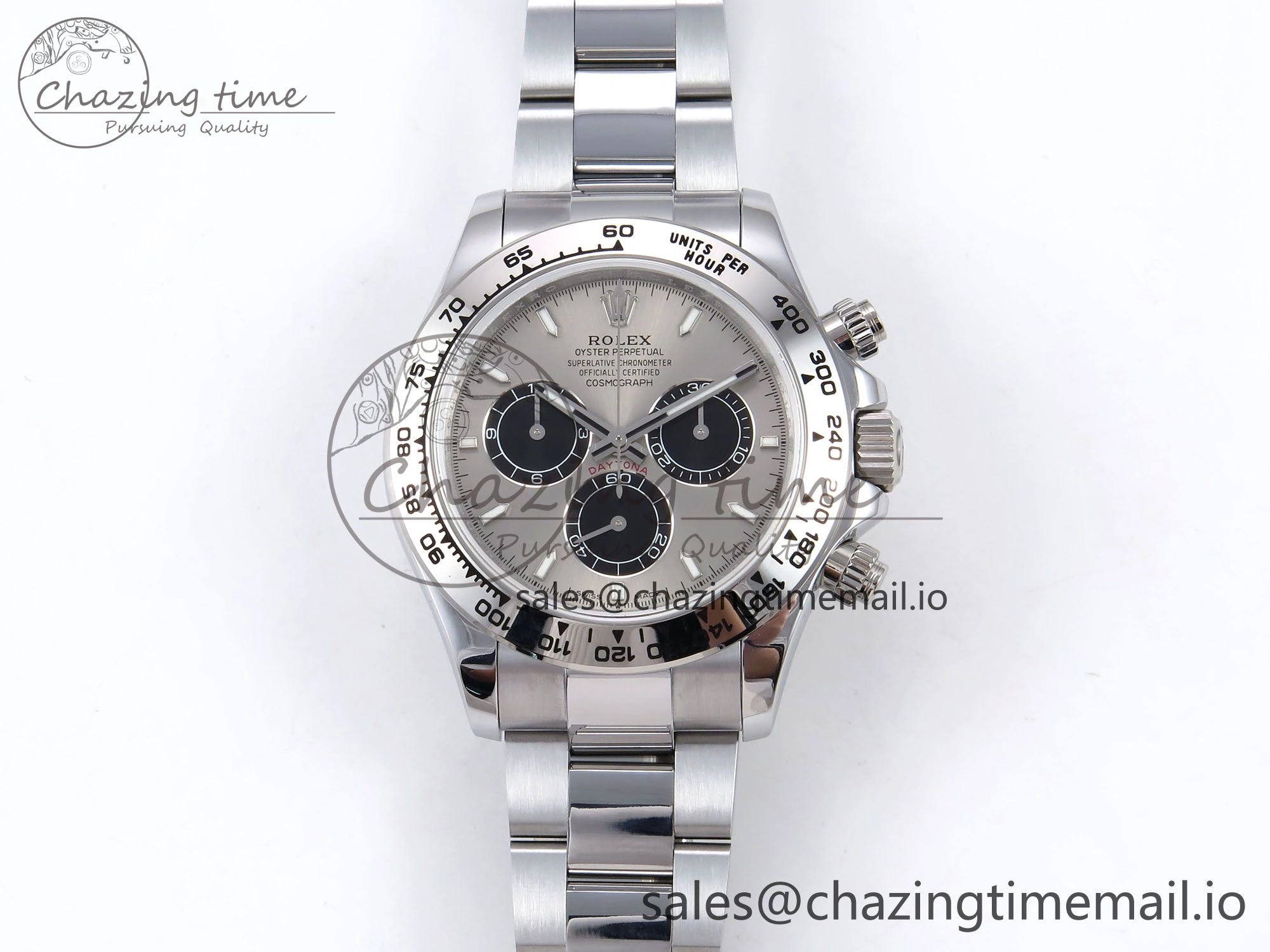 Daytona 126509 QF 1:1 Best Edition Gray Black Dial on SS Bracelet SH4131 V6 (Gain Weight）