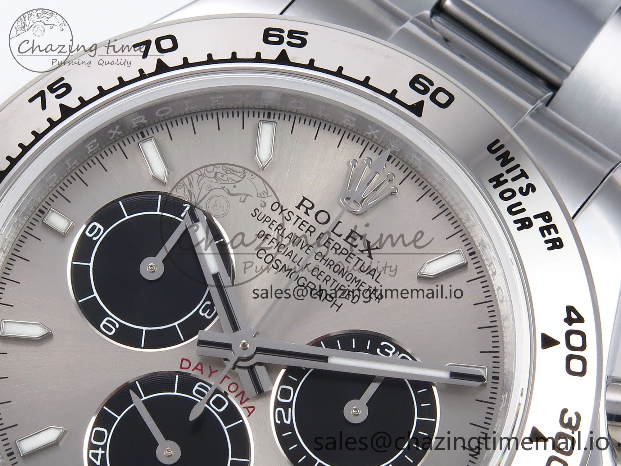Daytona 126509 QF 1:1 Best Edition Gray Black Dial on SS Bracelet SH4131 V6 (Gain Weight）
