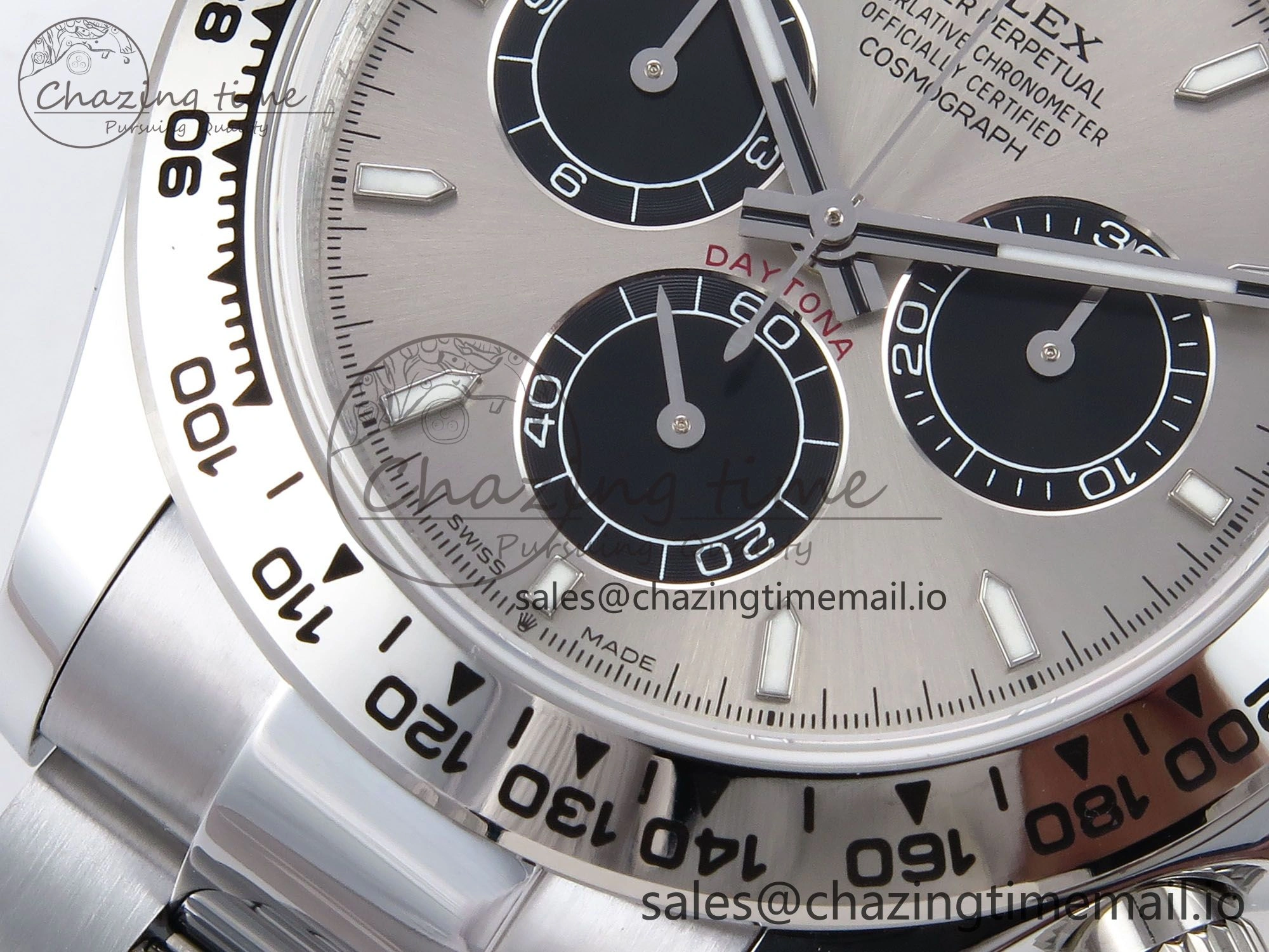 Daytona 126509 QF 1:1 Best Edition Gray Black Dial on SS Bracelet SH4131 V6 (Gain Weight）