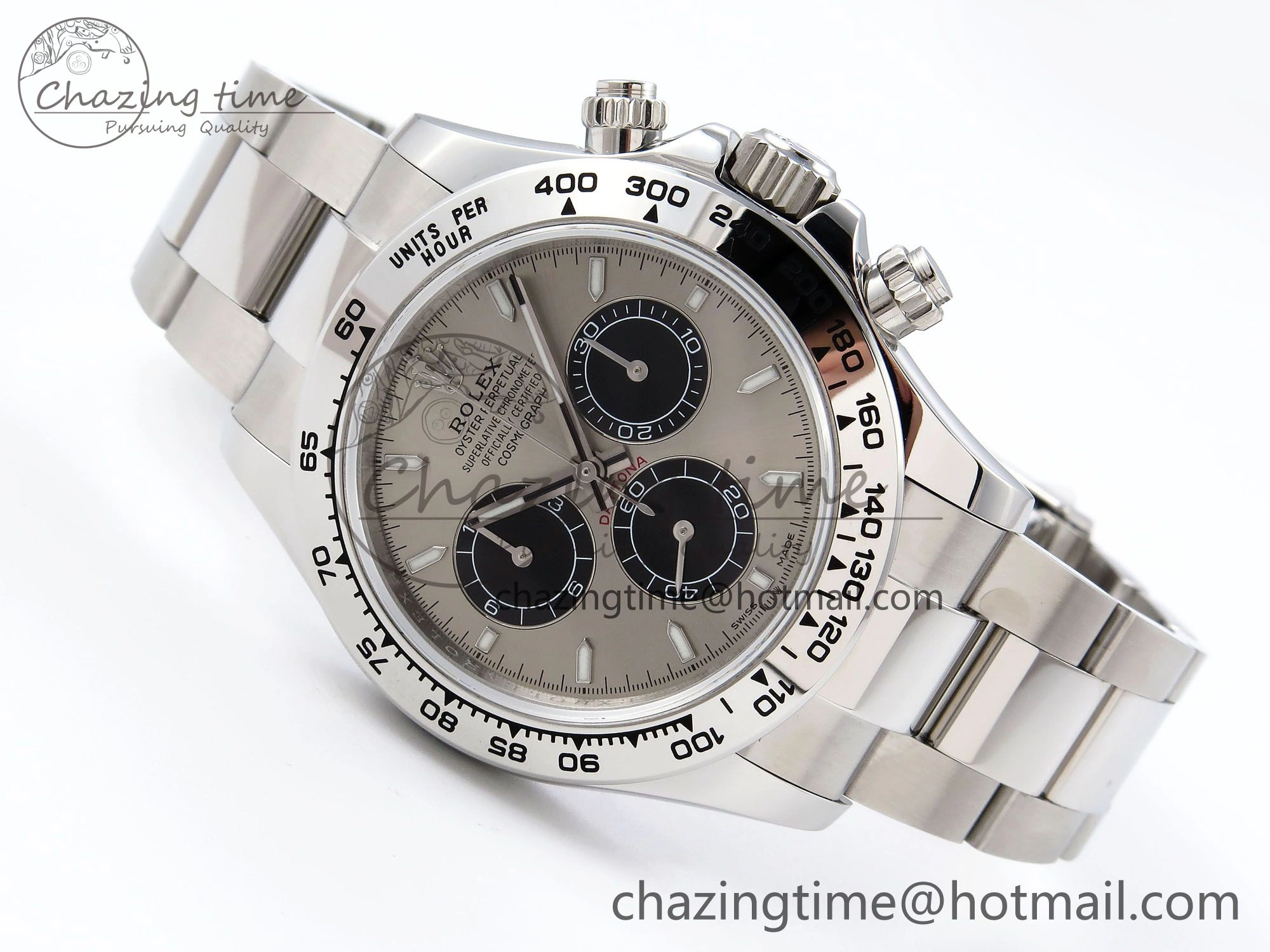 Daytona 126509 QF 1:1 Best Edition Gray Black Dial on SS Braclet SH4131 V5