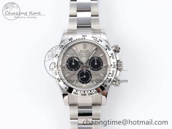 Daytona 126509 QF 1:1 Best Edition Gray Black Dial on SS Braclet SH4131 V5
