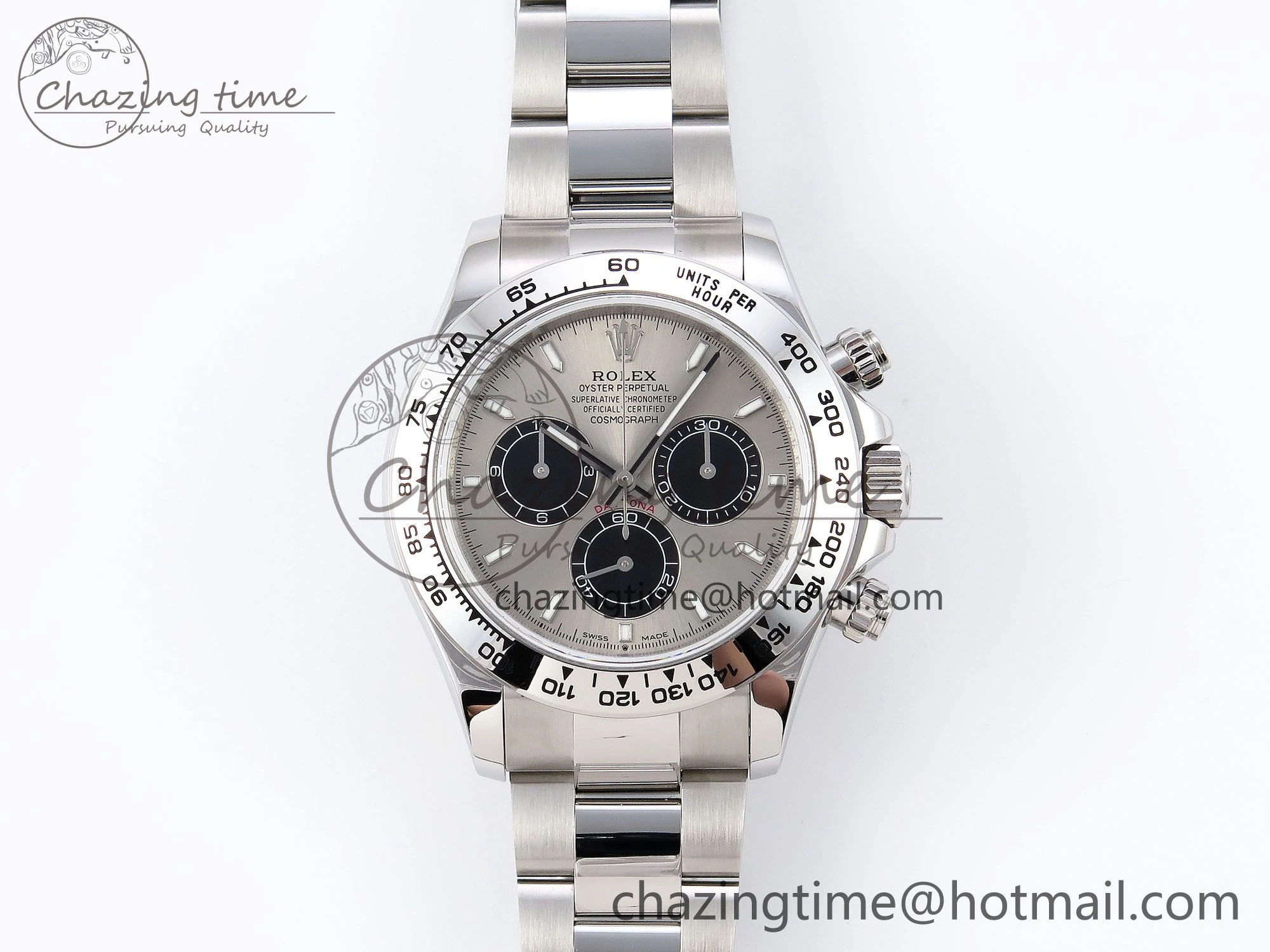 Daytona 126509 QF 1:1 Best Edition Gray Black Dial on SS Braclet SH4131 V5
