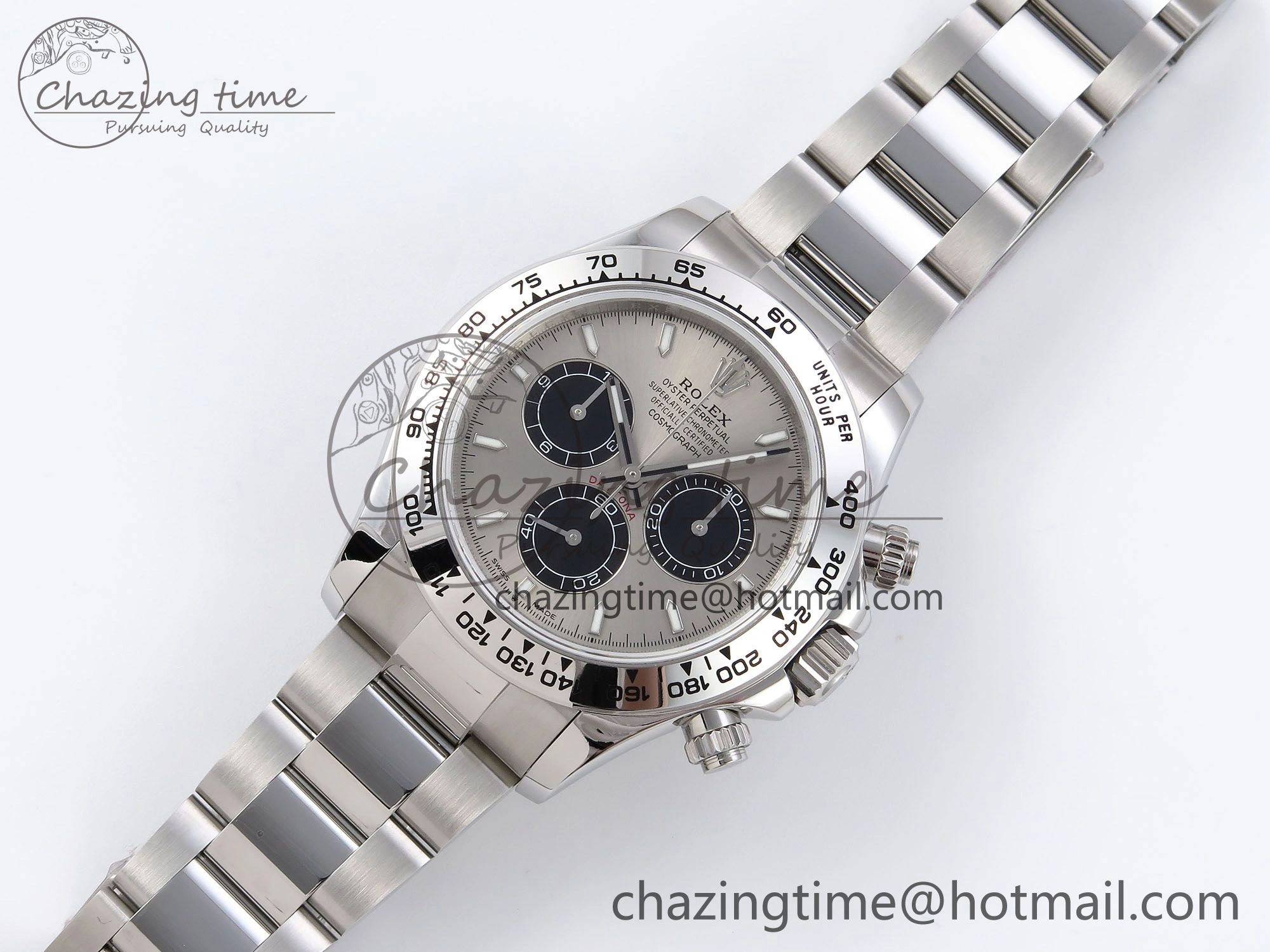 Daytona 126509 QF 1:1 Best Edition Gray Black Dial on SS Braclet SH4131 V5