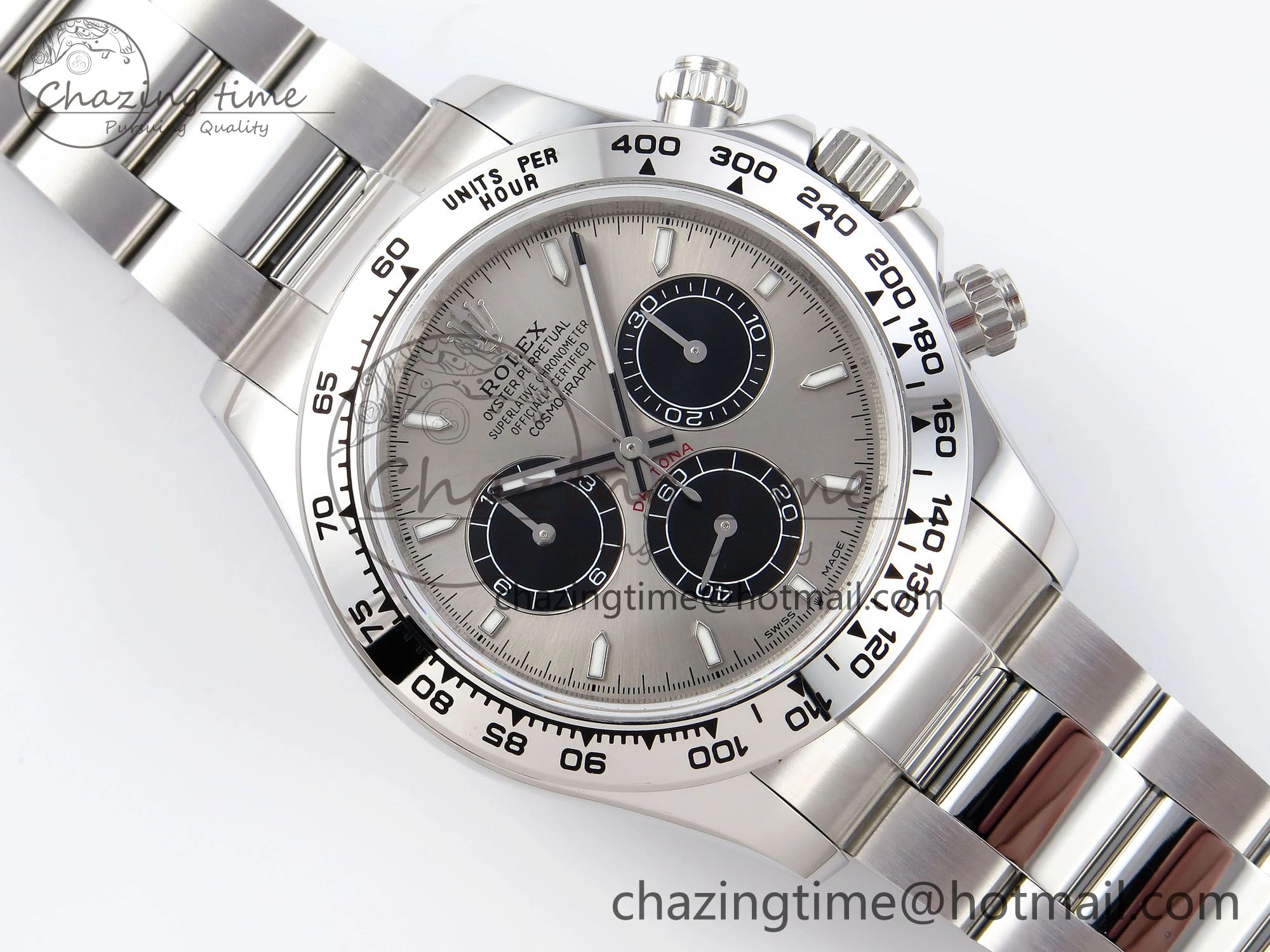 Daytona 126509 QF 1:1 Best Edition Gray Black Dial on SS Braclet SH4131 V5