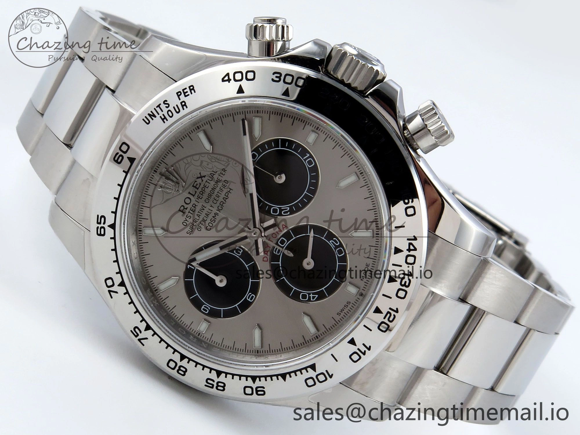 Daytona 126509 QF 1:1 Best Edition Gray Black Dial on SS Braclet SH4131 V5