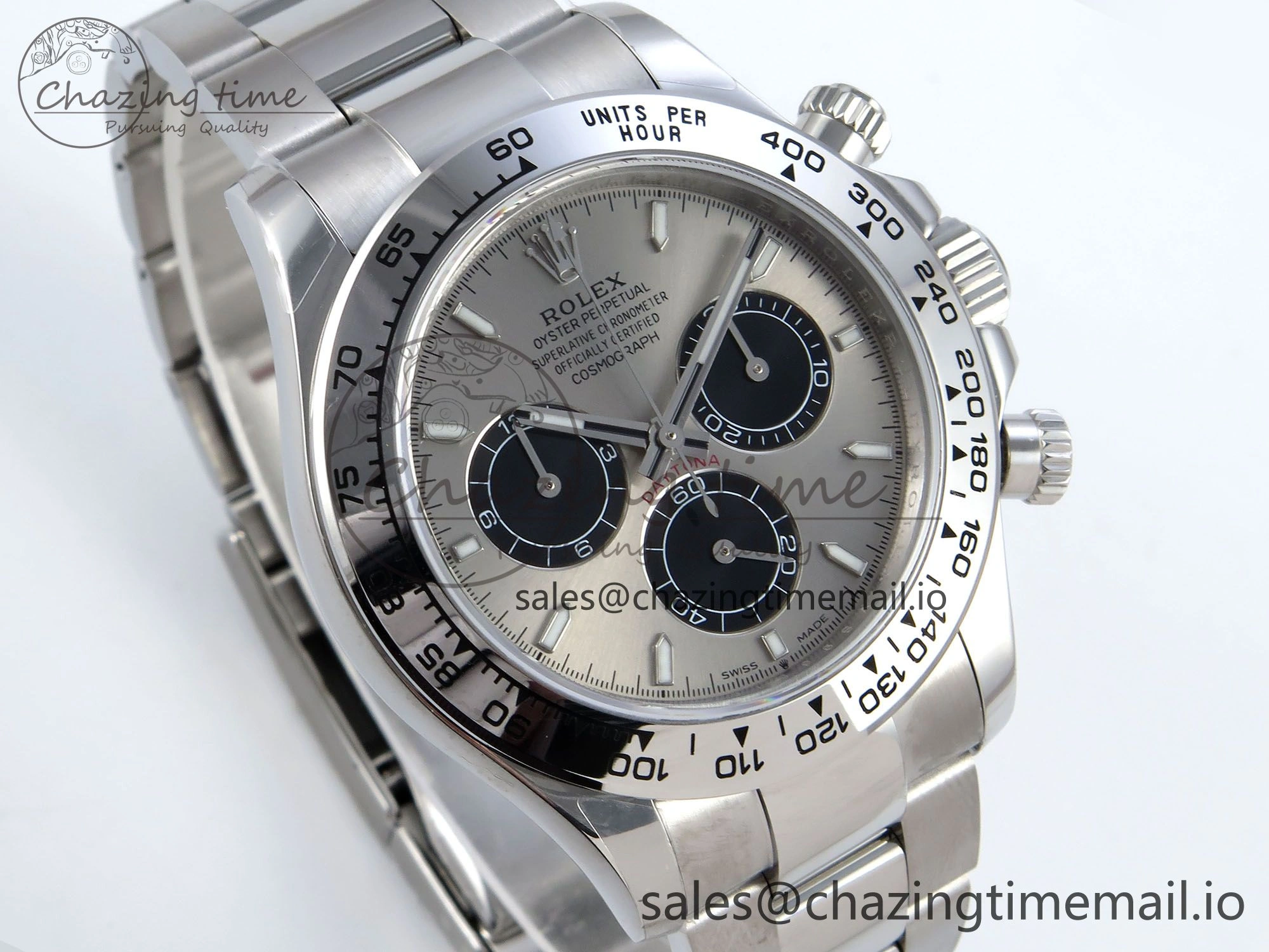 Daytona 126509 QF 1:1 Best Edition Gray Black Dial on SS Braclet SH4131 V5
