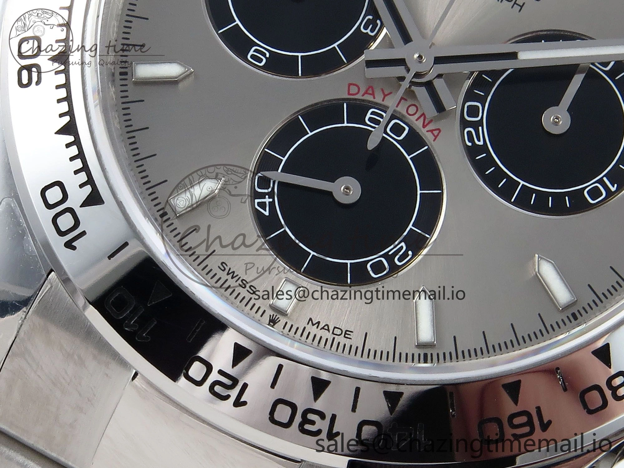 Daytona 126509 QF 1:1 Best Edition Gray Black Dial on SS Braclet SH4131 V5