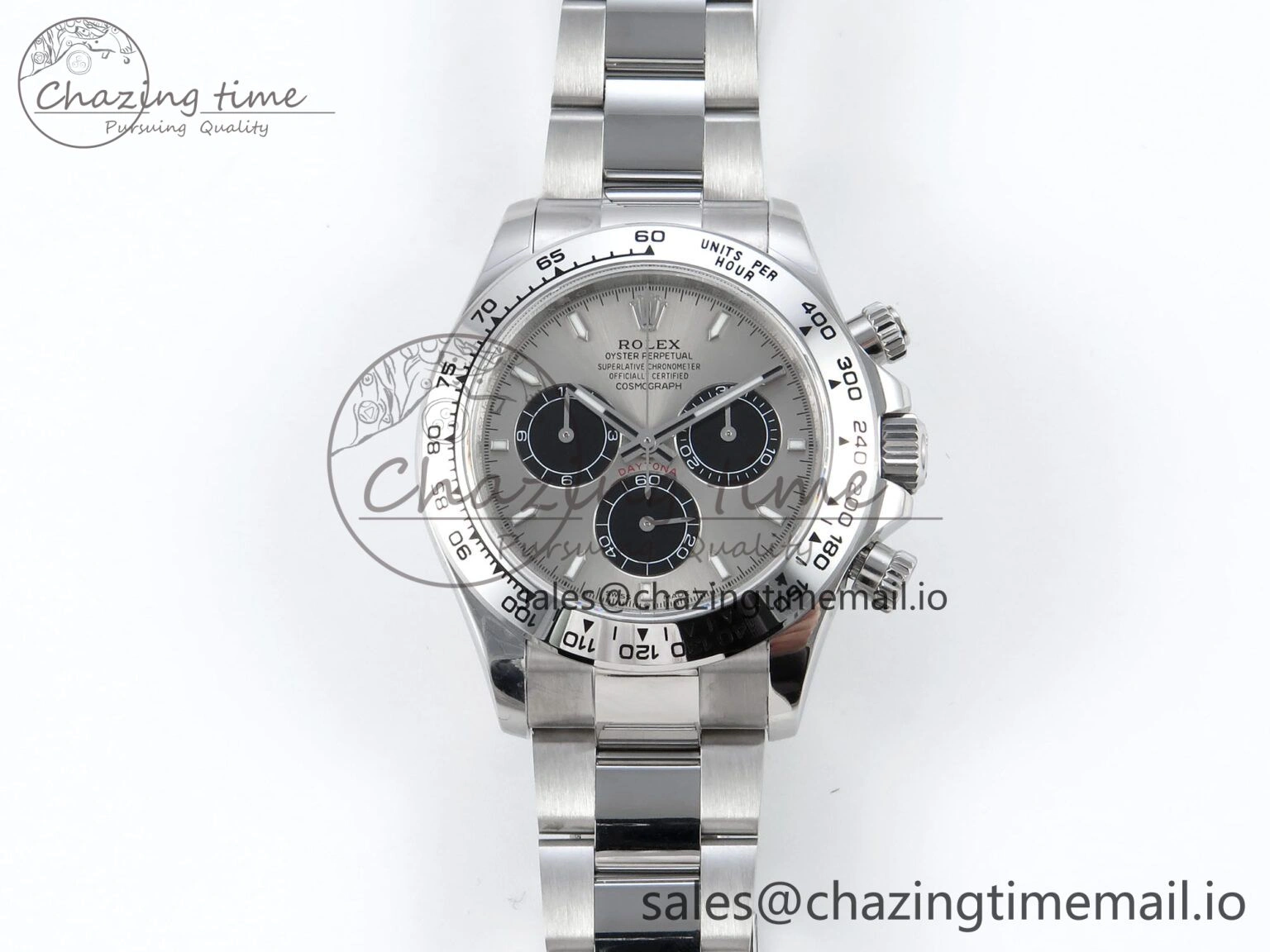 Daytona 126509 QF 1:1 Best Edition Gray Black Dial on SS Braclet SH4131 V5