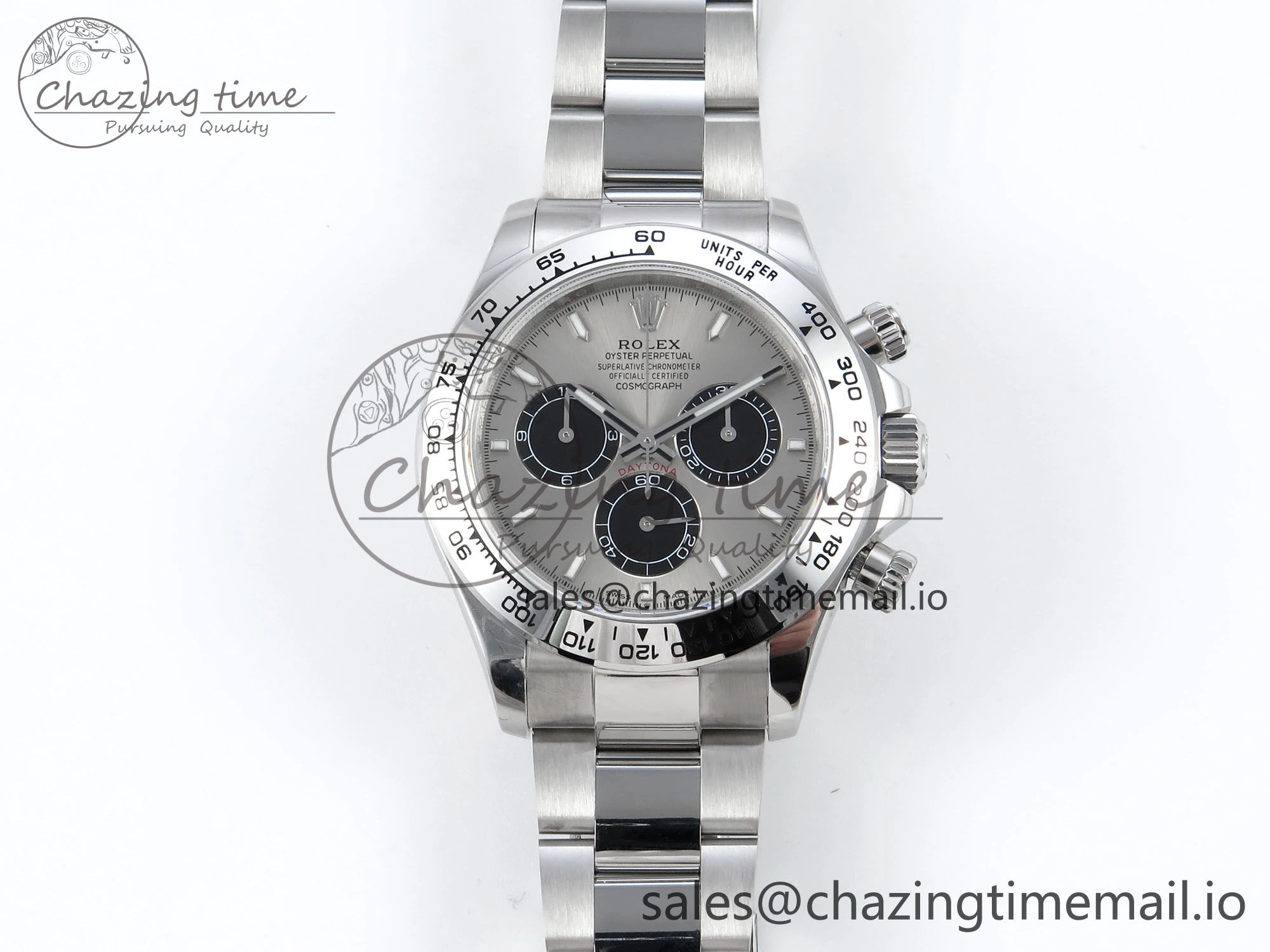 Daytona 126509 QF 1:1 Best Edition Gray Black Dial on SS Braclet SH4131 V5