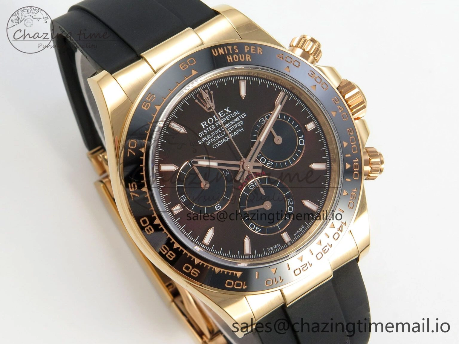 Daytona 126515 Gain Weight APSF 1:1 Best Edition Brown Dial Sticks Markers on Oysterflex Strap SH4131
