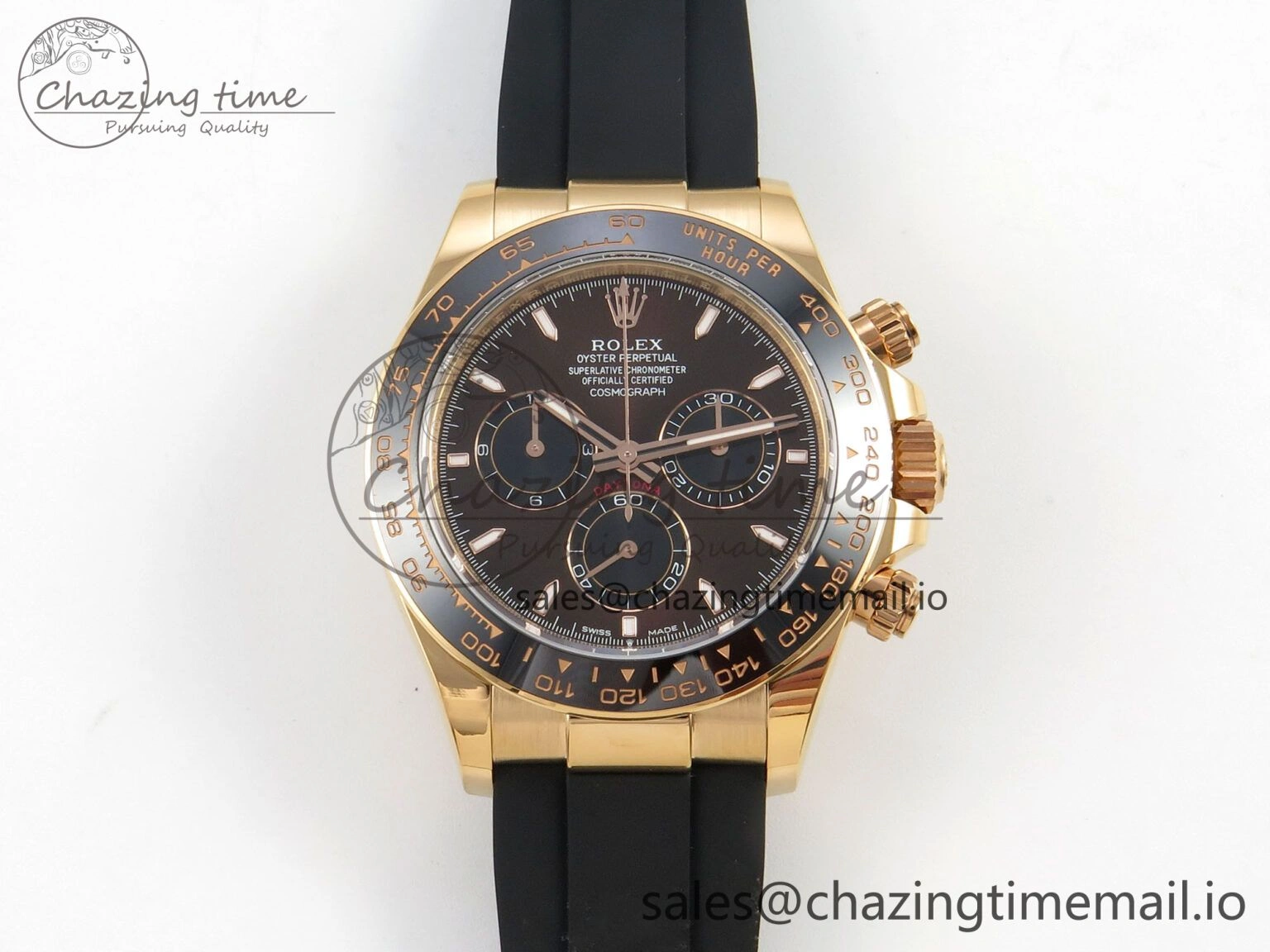 Daytona 126515 Gain Weight APSF 1:1 Best Edition Brown Dial Sticks Markers on Oysterflex Strap SH4131
