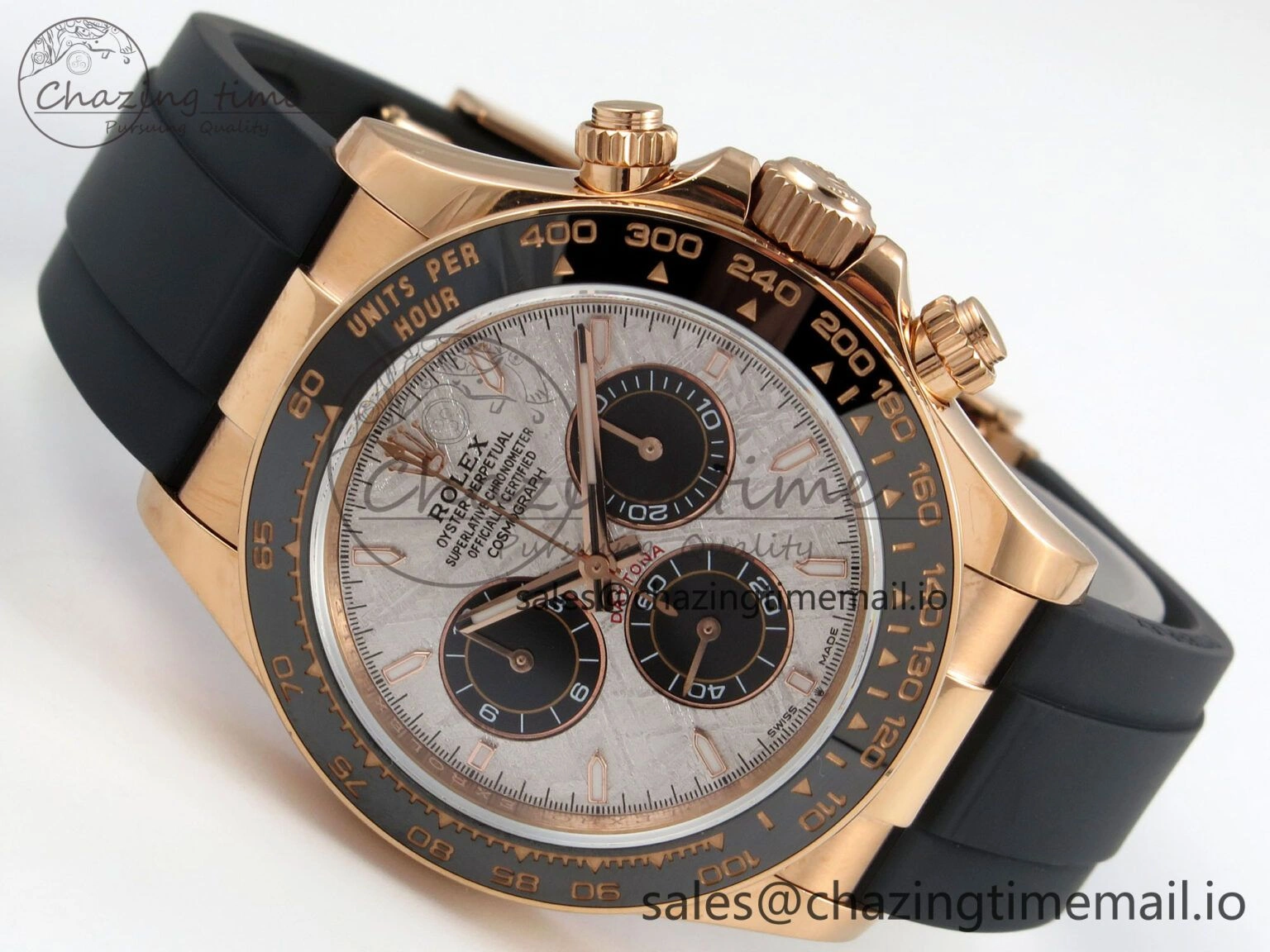 Daytona 126515 Gain Weight SWF 1:1 Best Edition Meteorite Dial Sticks Markers on Oysterflex Strap SH4131