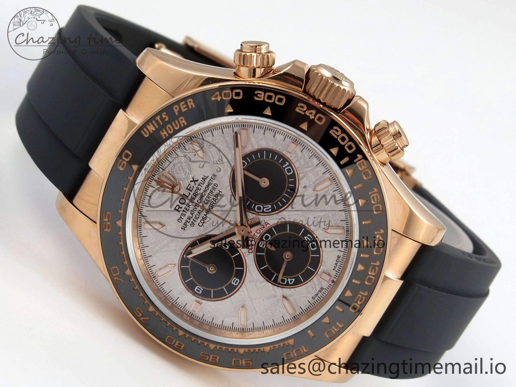 Daytona 126515 Gain Weight SWF 1:1 Best Edition Meteorite Dial Sticks Markers on Oysterflex Strap SH4131