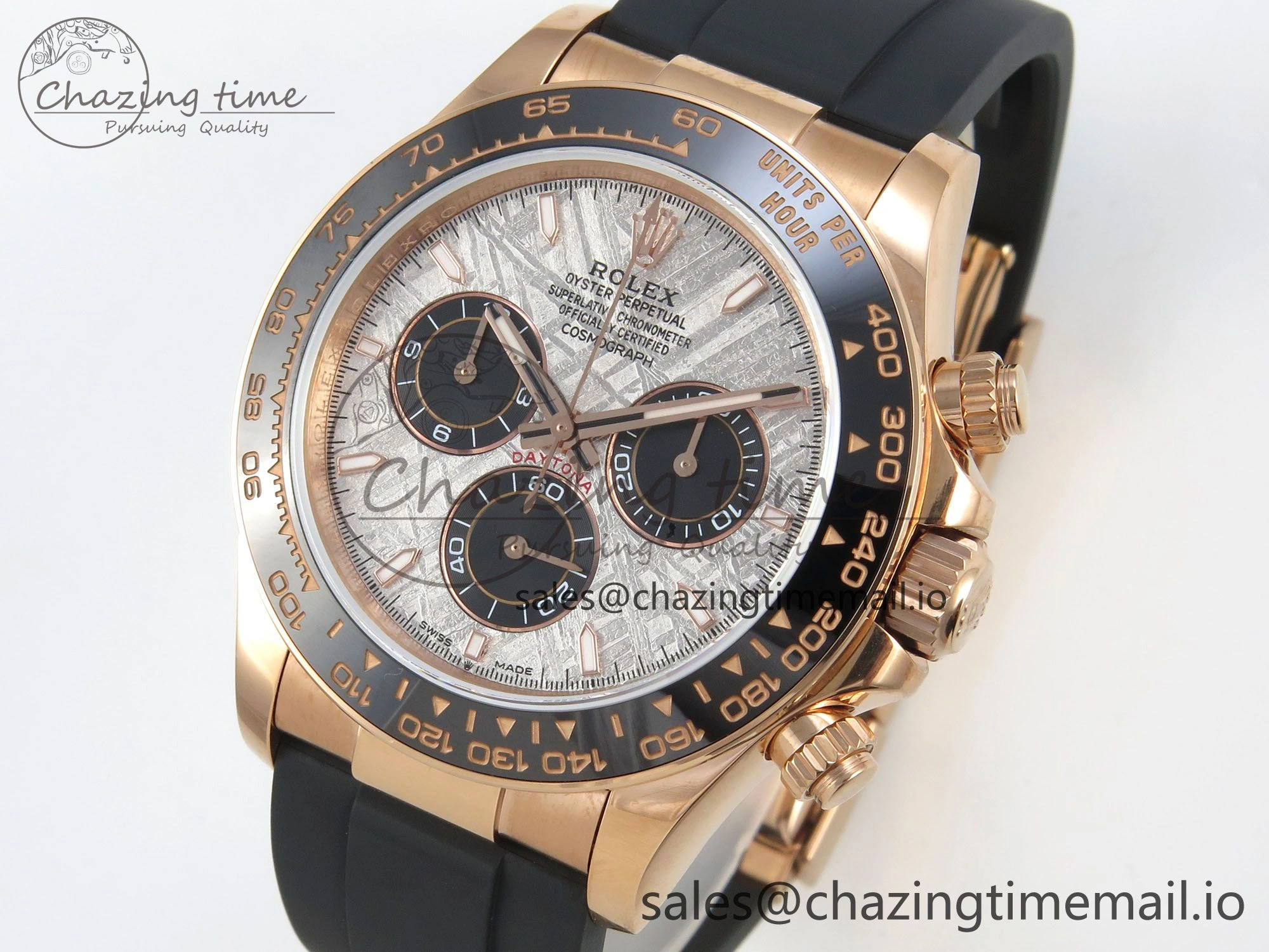 Daytona 126515 Gain Weight SWF 1:1 Best Edition Meteorite Dial Sticks Markers on Oysterflex Strap SH4131