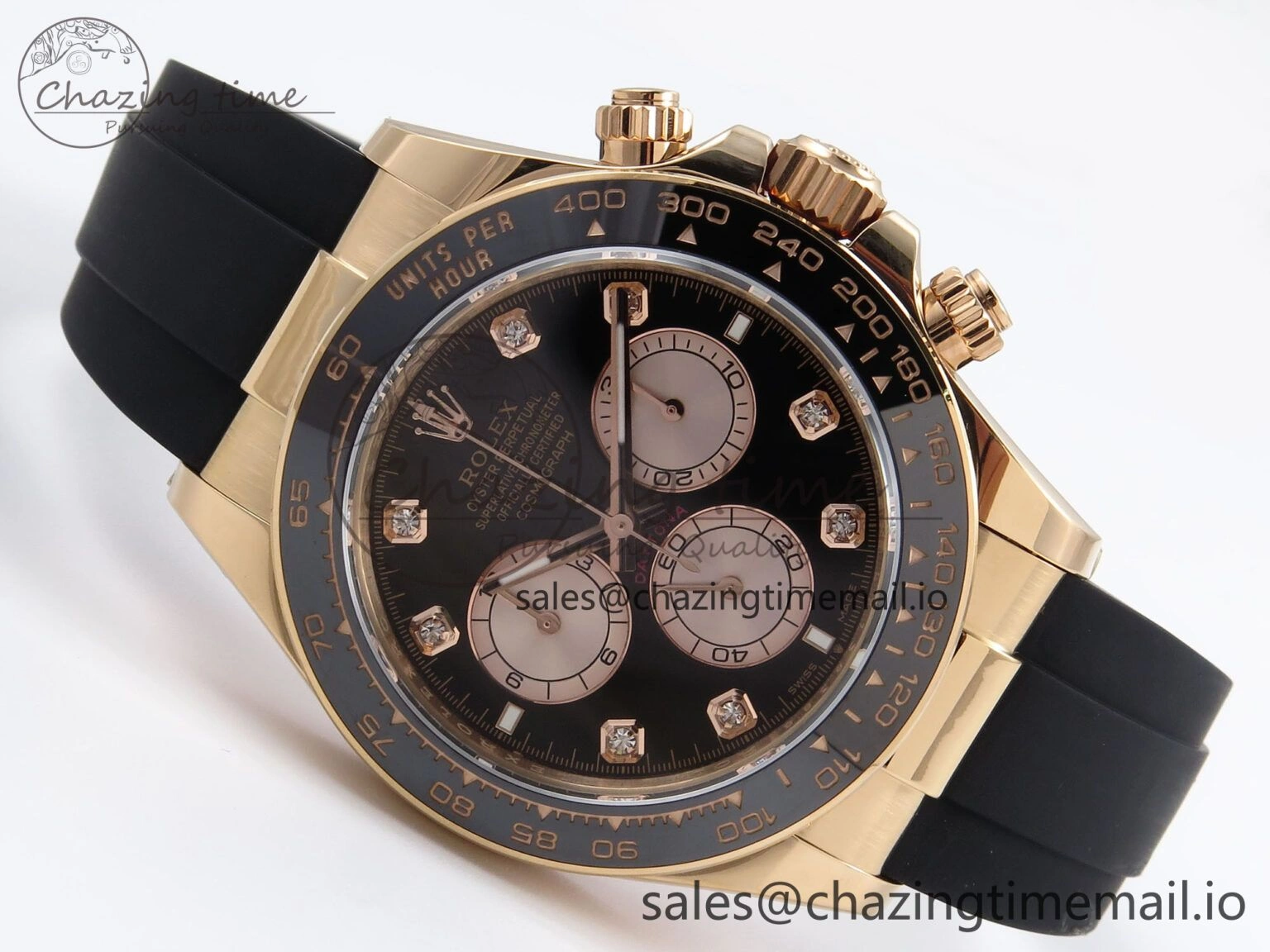 Daytona 126515 LN APSF 1:1 Best Edition Black Diamonds Dial on Oysterflex Strap SH4131（Gain Weight）