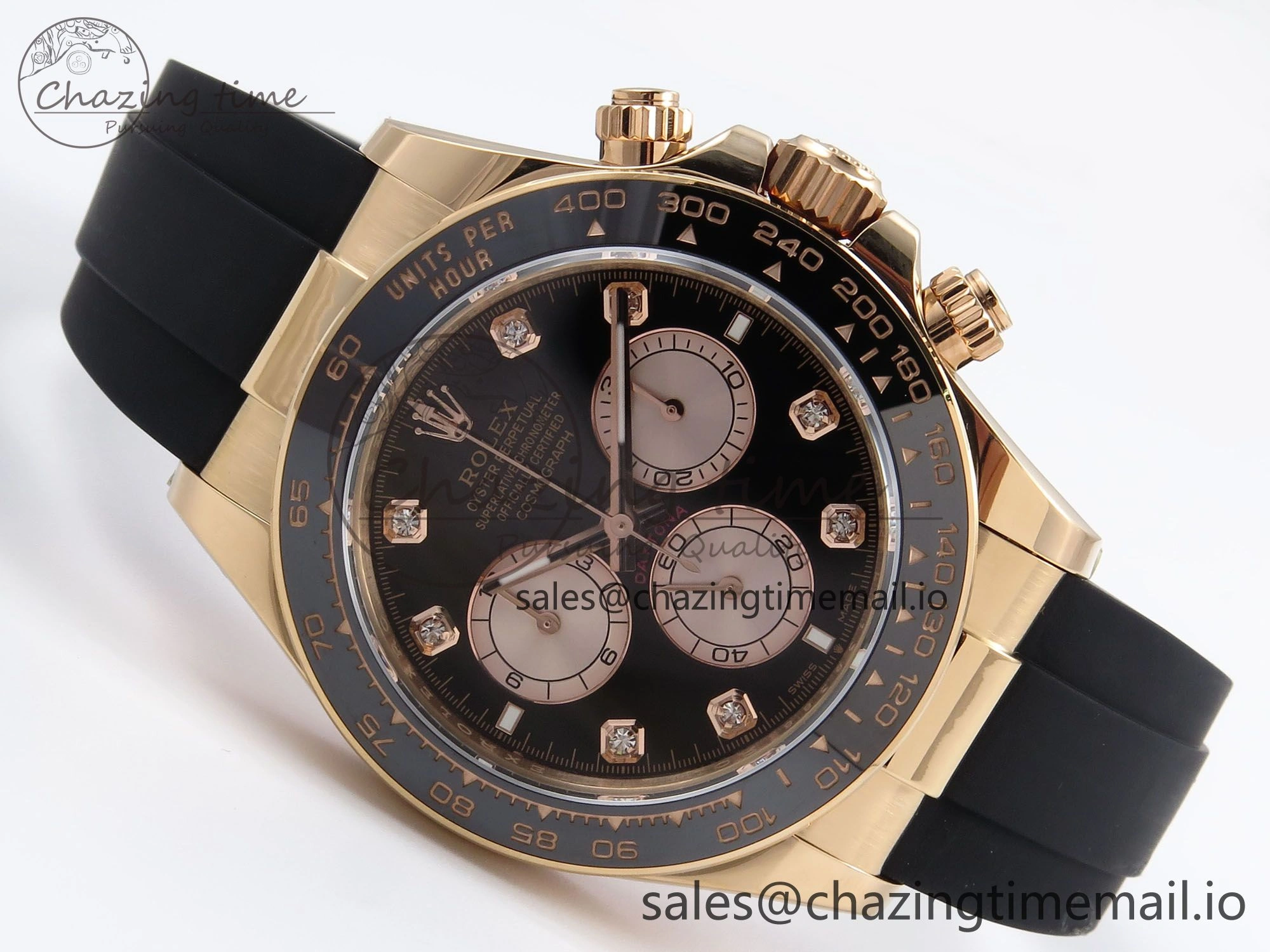Daytona 126515 LN APSF 1:1 Best Edition Black Diamonds Dial on Oysterflex Strap SH4131（Gain Weight）