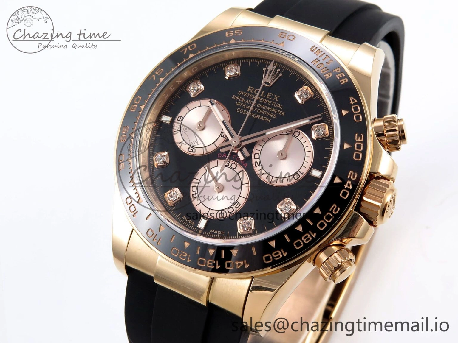 Daytona 126515 LN APSF 1:1 Best Edition Black Diamonds Dial on Oysterflex Strap SH4131（Gain Weight）