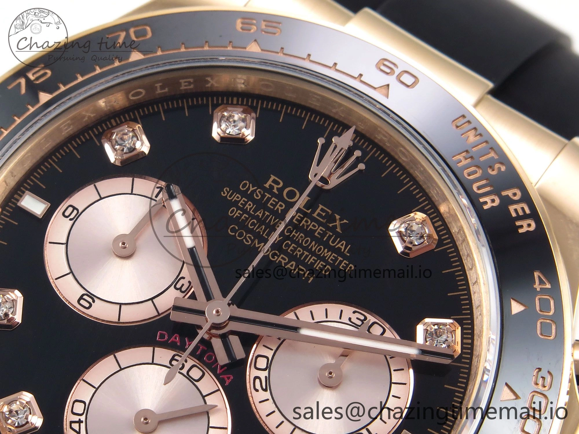 Daytona 126515 LN APSF 1:1 Best Edition Black Diamonds Dial on Oysterflex Strap SH4131（Gain Weight）