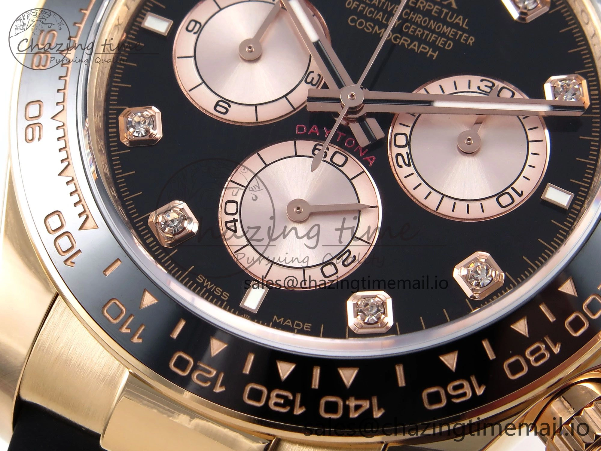 Daytona 126515 LN APSF 1:1 Best Edition Black Diamonds Dial on Oysterflex Strap SH4131（Gain Weight）