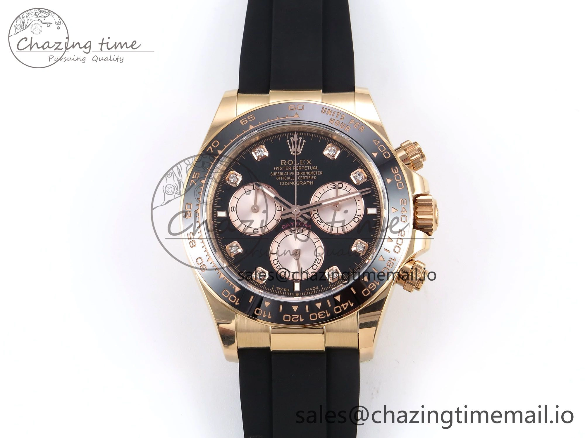 Daytona 126515 LN APSF 1:1 Best Edition Black Diamonds Dial on Oysterflex Strap SH4131（Gain Weight）