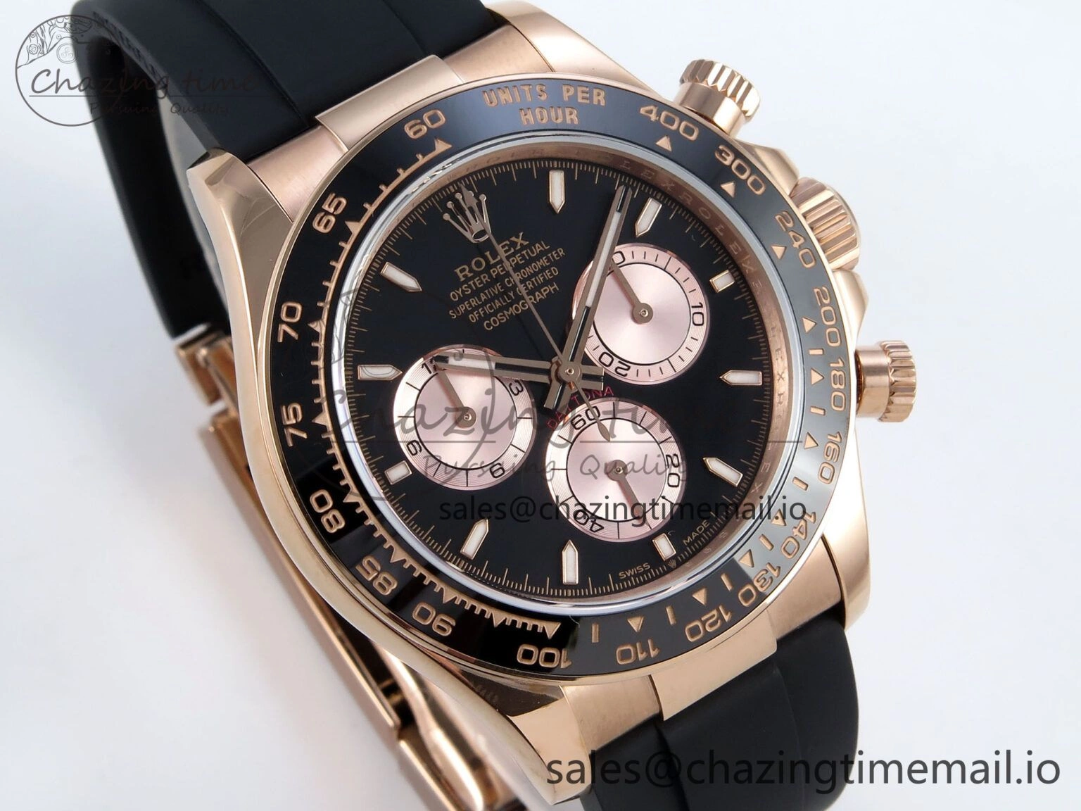 Daytona 126515 QF 1:1 Best Edition Black RG Dial on Oysterflex Strap SH4131 V5