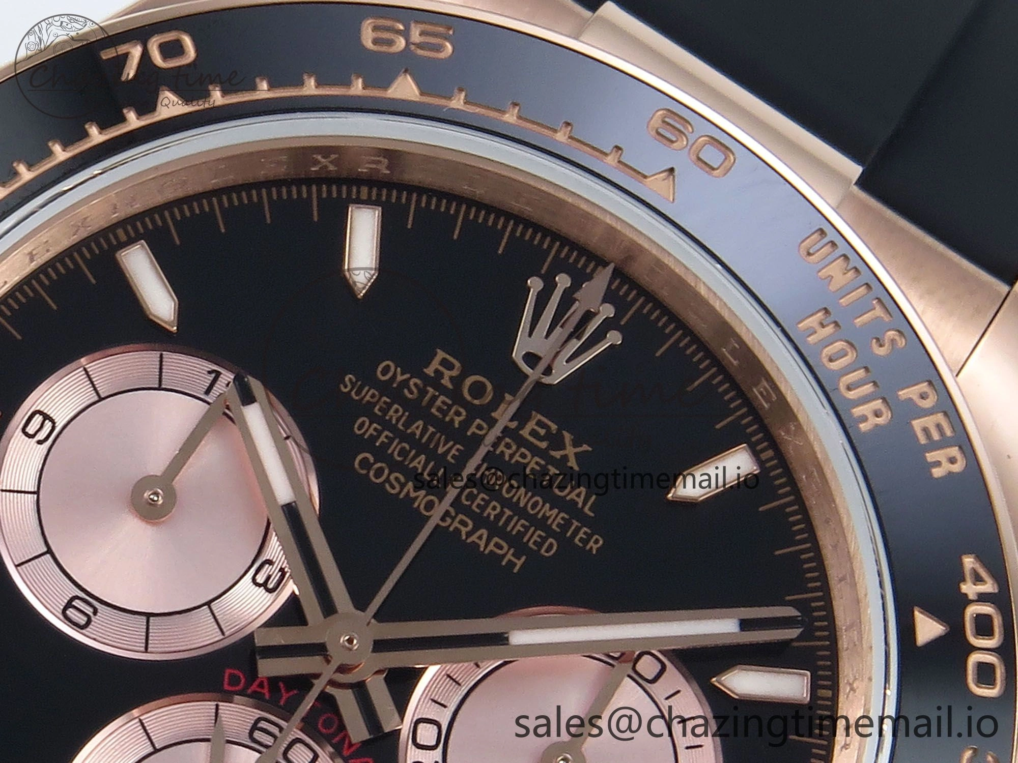 Daytona 126515 QF 1:1 Best Edition Black RG Dial on Oysterflex Strap SH4131 V5