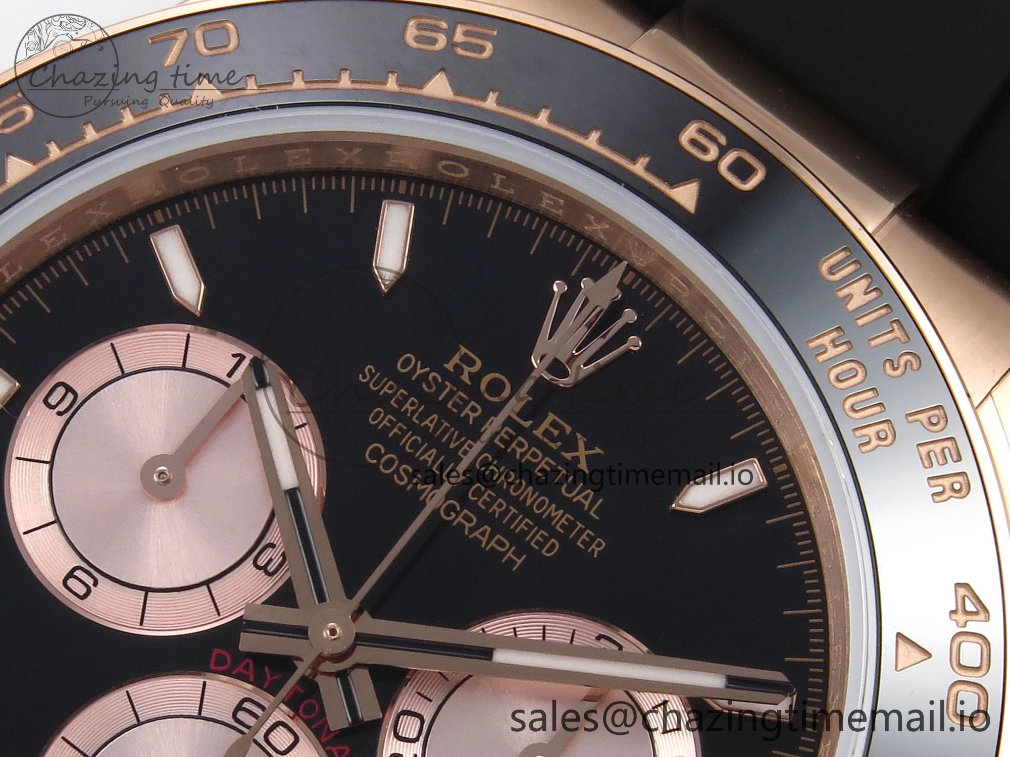 Daytona 126515 QF 1:1 Best Edition Black RG Dial on Oysterflex Strap SH4131 V6 （Gain Weight）