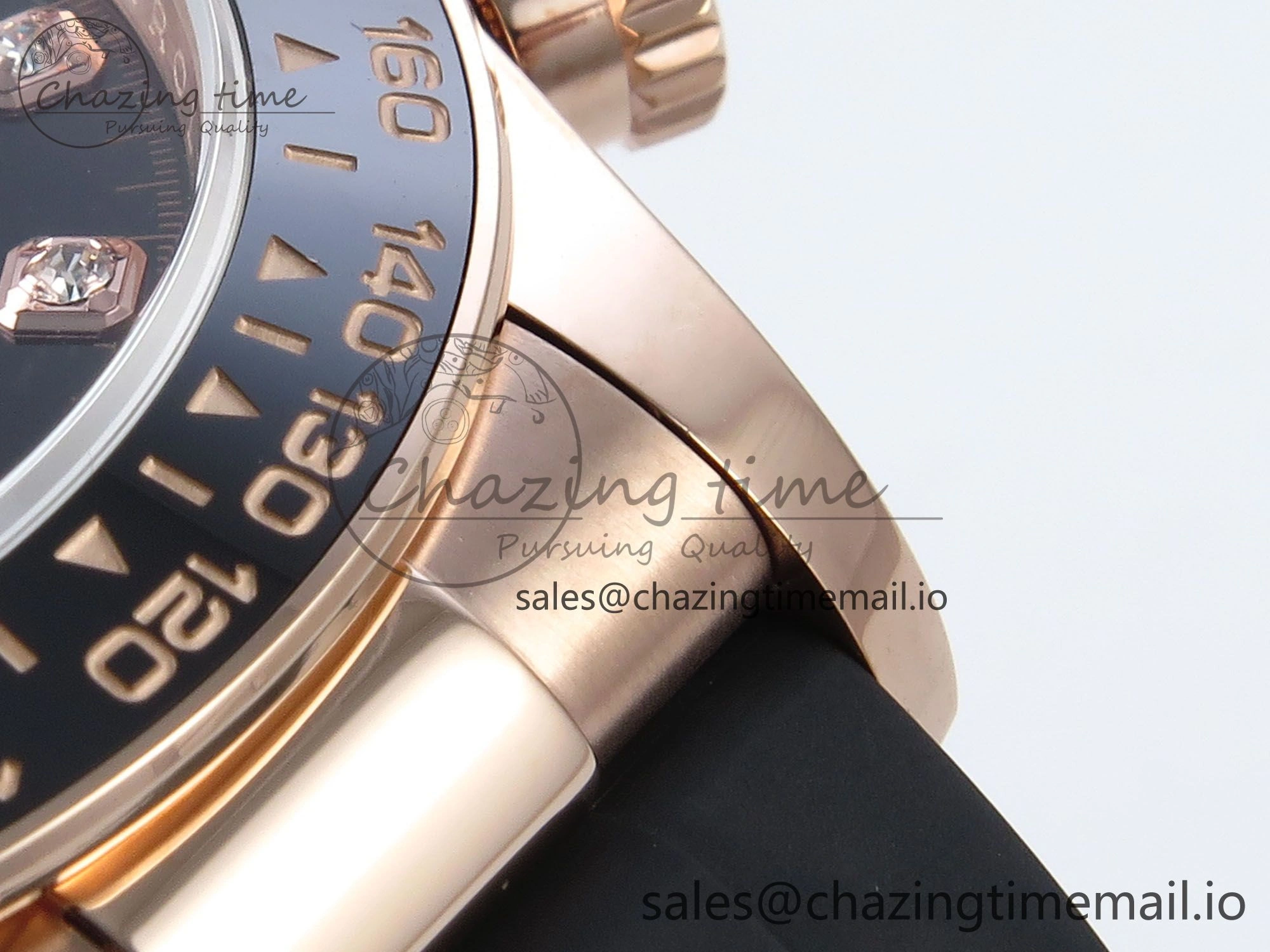 Daytona 126515 QF 1:1 Best Edition Black RG Diamonds Dial on Oysterflex Strap SH4131 V5