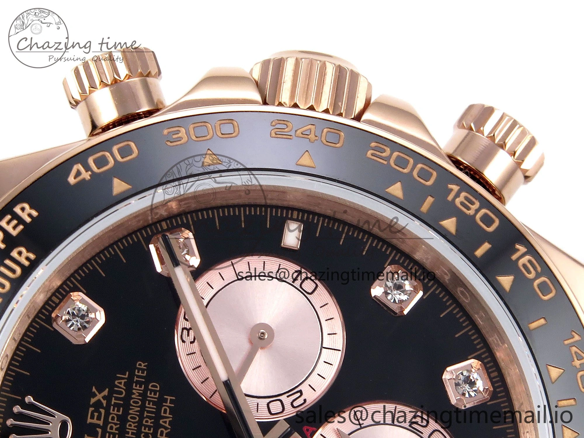 Daytona 126515 QF 1:1 Best Edition Black RG Diamonds Dial on Oysterflex Strap SH4131 V5