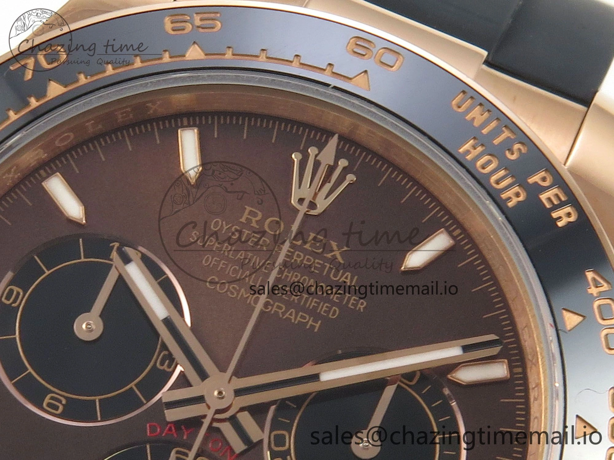 Daytona 126515 QF 1:1 Best Edition Brown Dial Stick Markers On Oystlerflex strap SH4131 V6（Gain Weight）