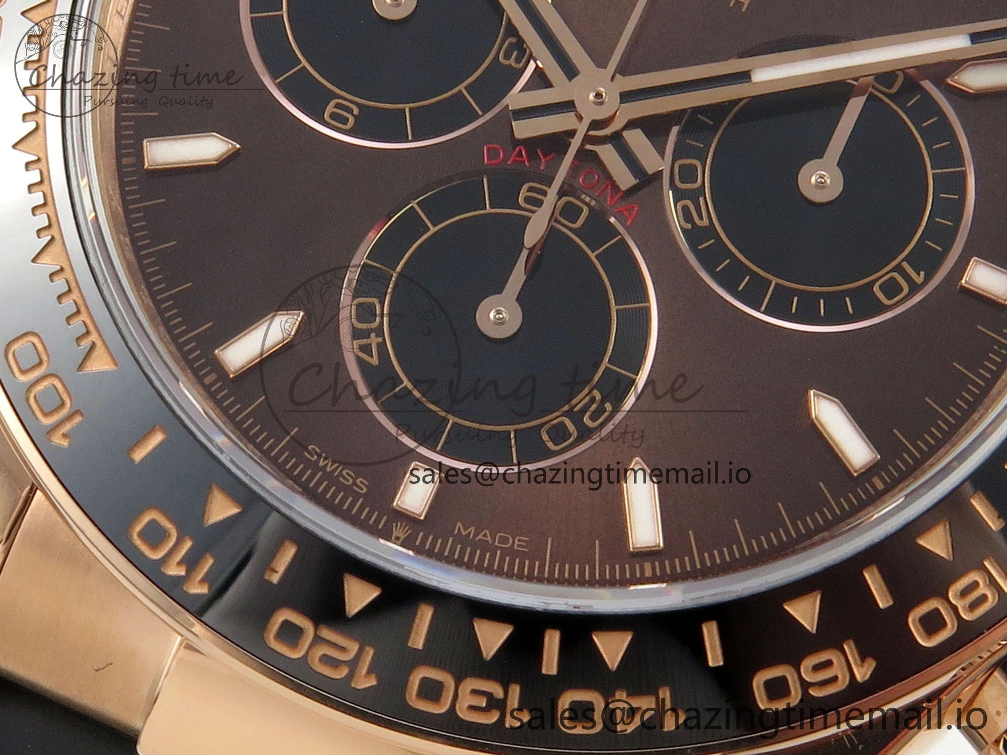 Daytona 126515 QF 1:1 Best Edition Brown Dial Stick Markers On Oystlerflex strap SH4131 V6（Gain Weight）
