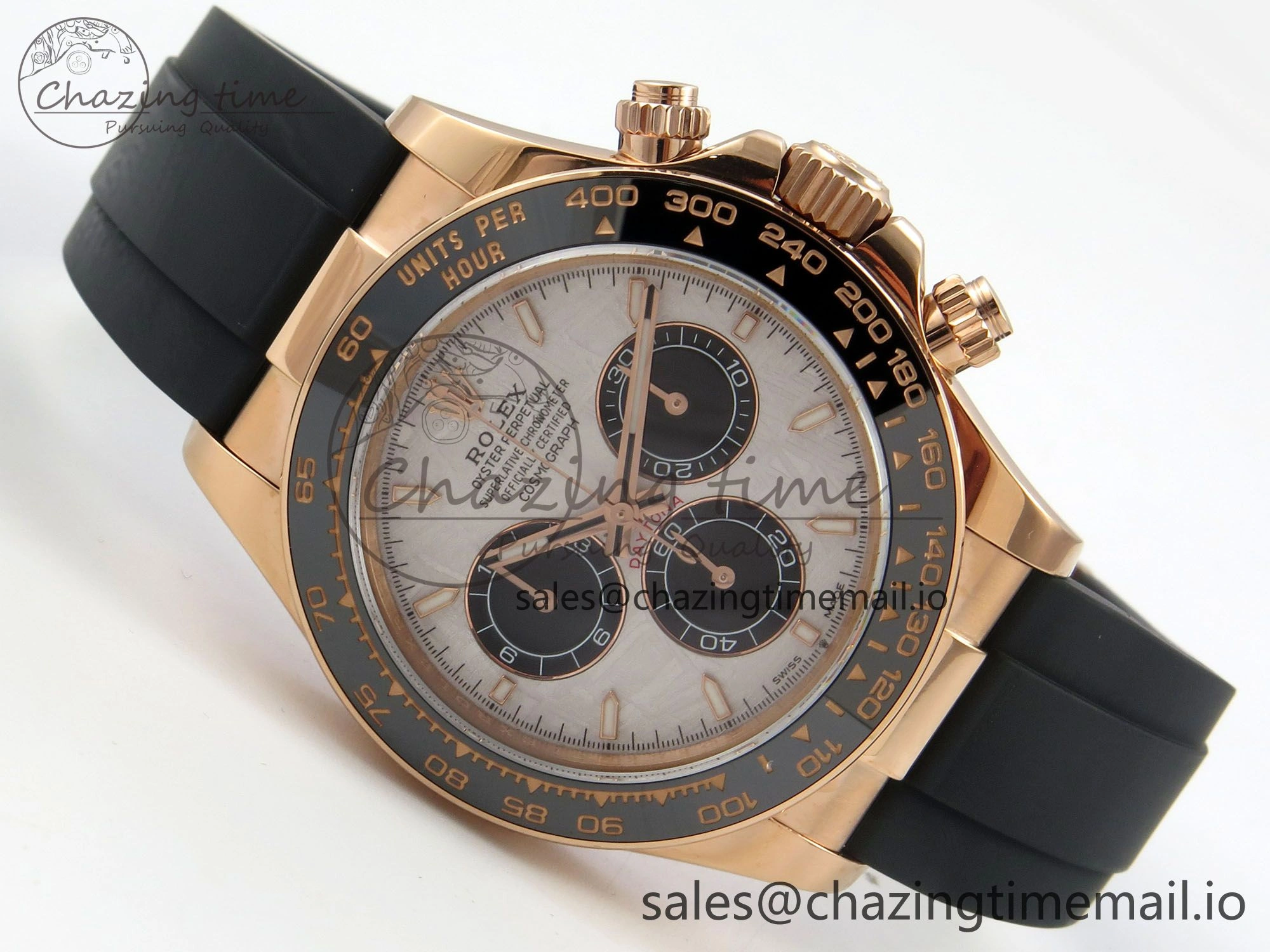 Daytona 126515 QF 1:1 Best Edition Meteorite Stick Dial on Oysterflex Strap SH4131 V10(Gain Weight)