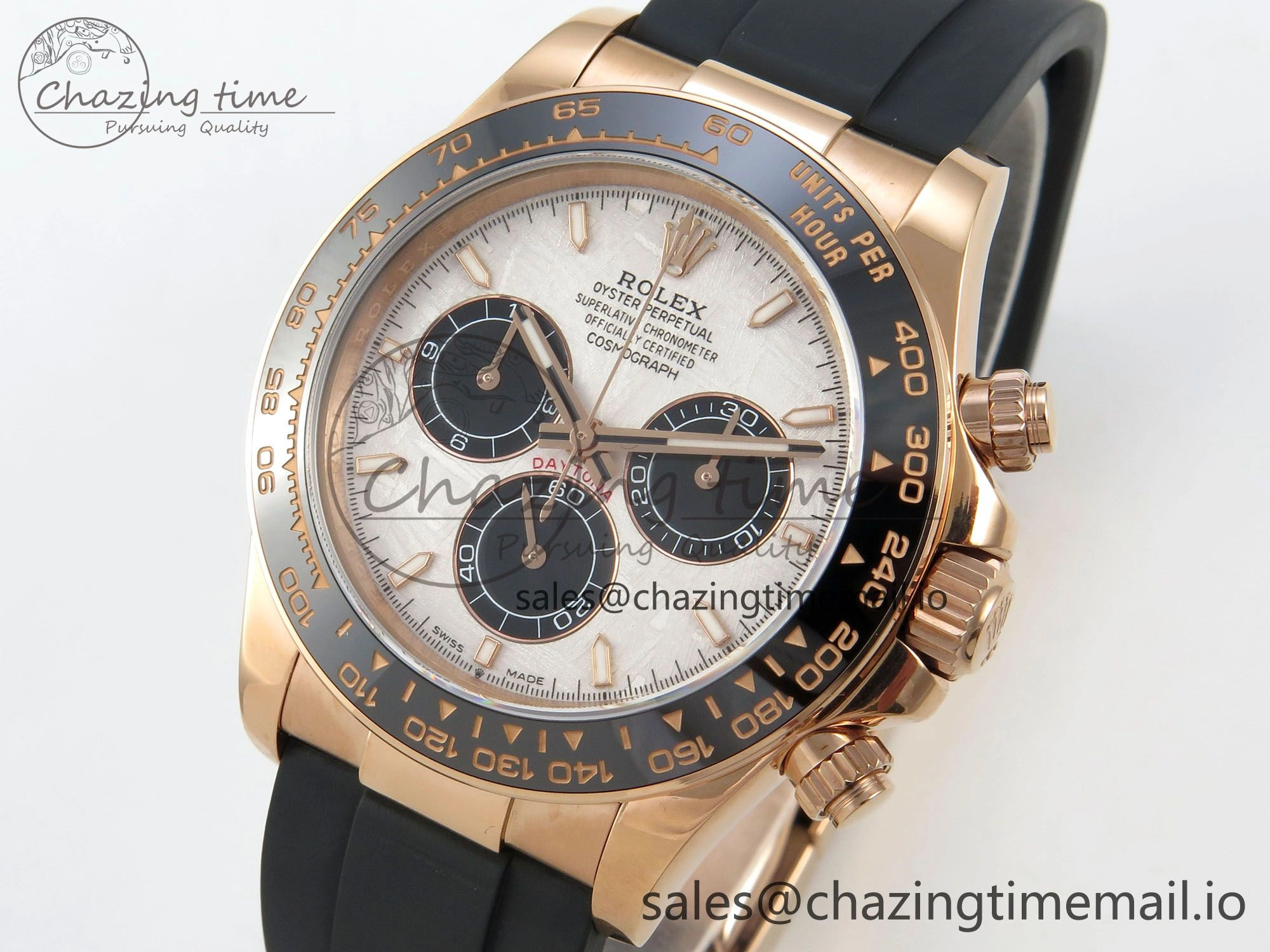 Daytona 126515 QF 1:1 Best Edition Meteorite Stick Dial on Oysterflex Strap SH4131 V10(Gain Weight)