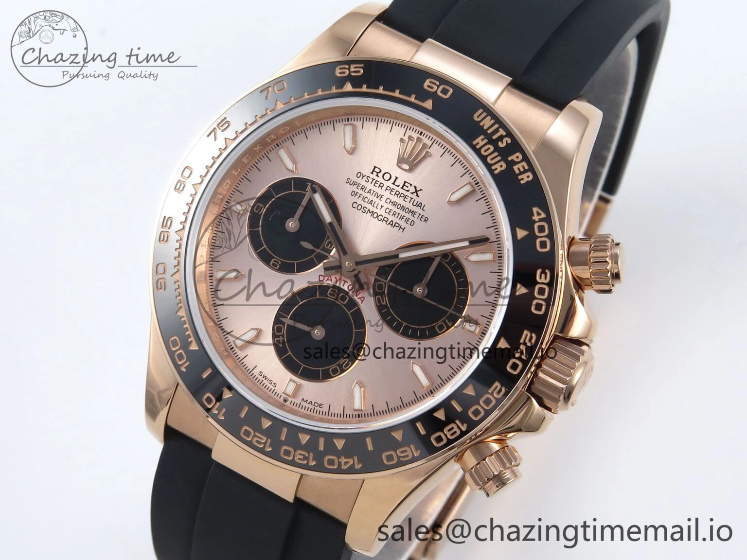Daytona 126515 QF 1:1 Best Edition RG Dial on Oysterflex Strap QF4131 V10